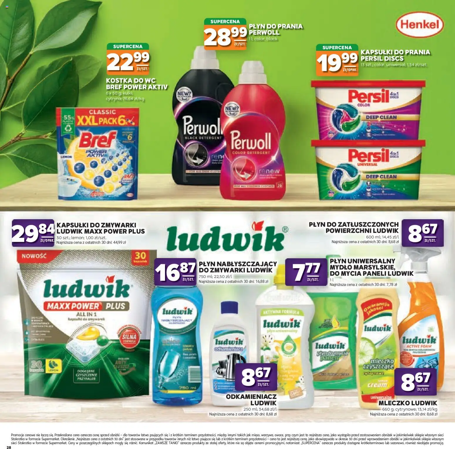 Stokrotka gazetka - Katalog Kulinarny od 20.08.2026 | Strona: 28 | Produkty: Kapsułki, Odkamieniacz, Stokrotka, Perwoll