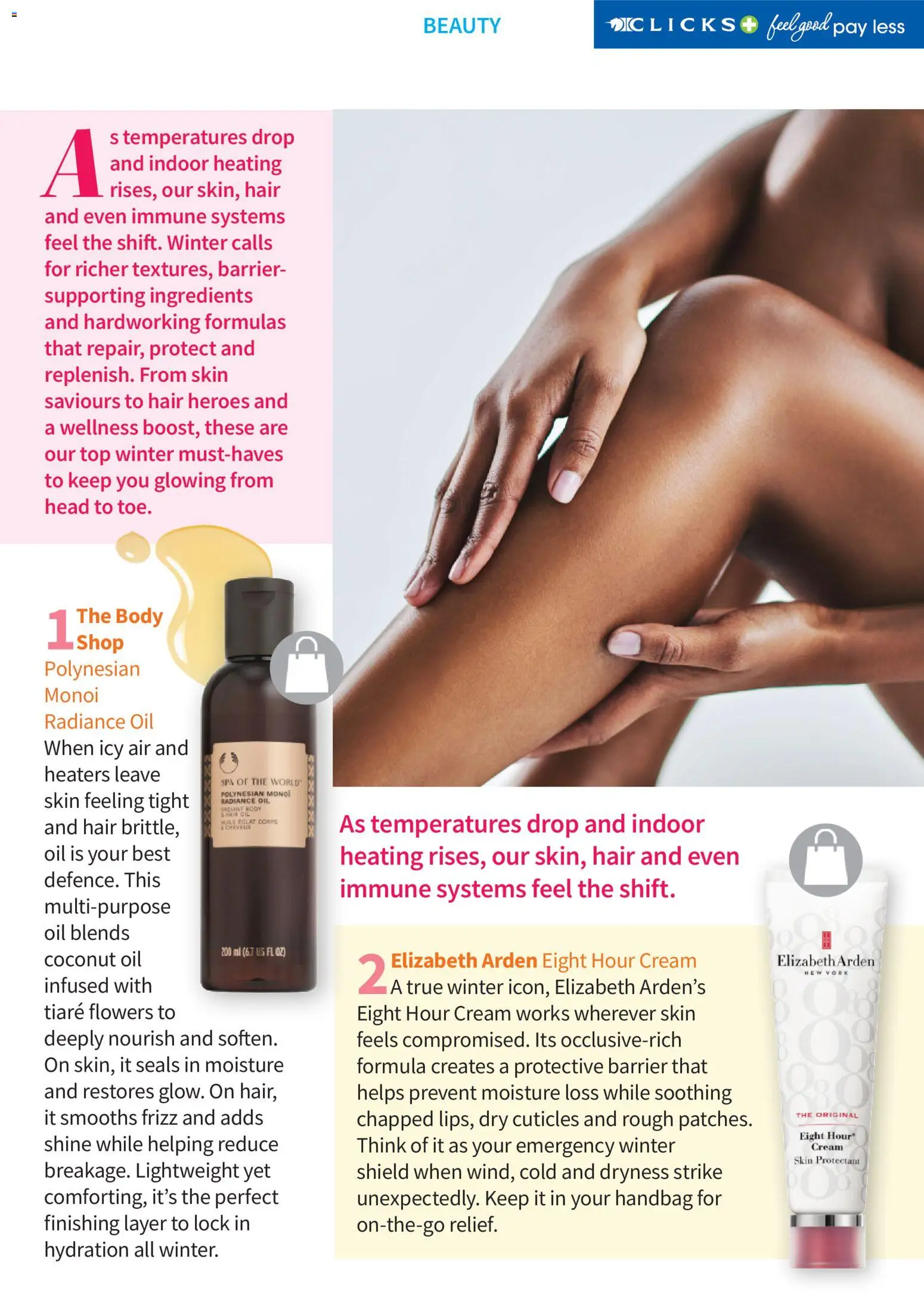 New Clicks catalogue – valid from 01.06.2026 | Page: 25 | Products: Handbag, Oil, Hair oil, Cream