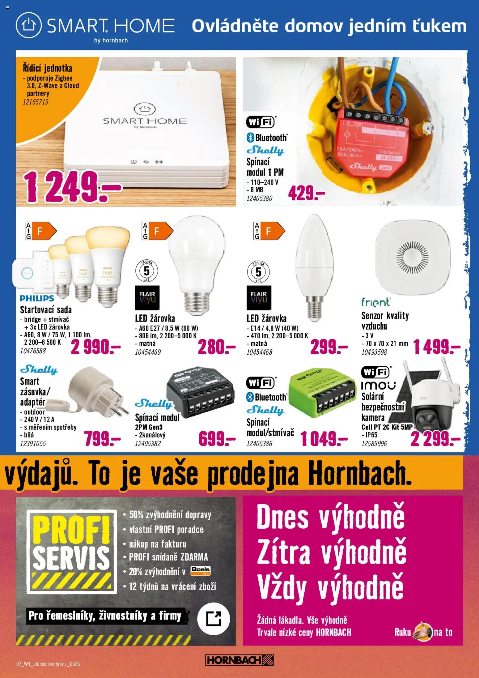 HORNBACH leták - Sluneční ochrana od 17.06.2026 | Strana: 7 | Produkty: Kamera, Adaptér, LED