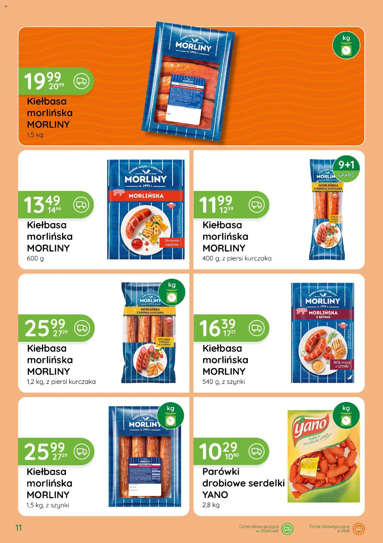 Eurocash gazetka - Katalog Wędlin od 03.09.2026 | Strona: 11 | Produkty: Piersi, Mięso, Parówki, Wędliny