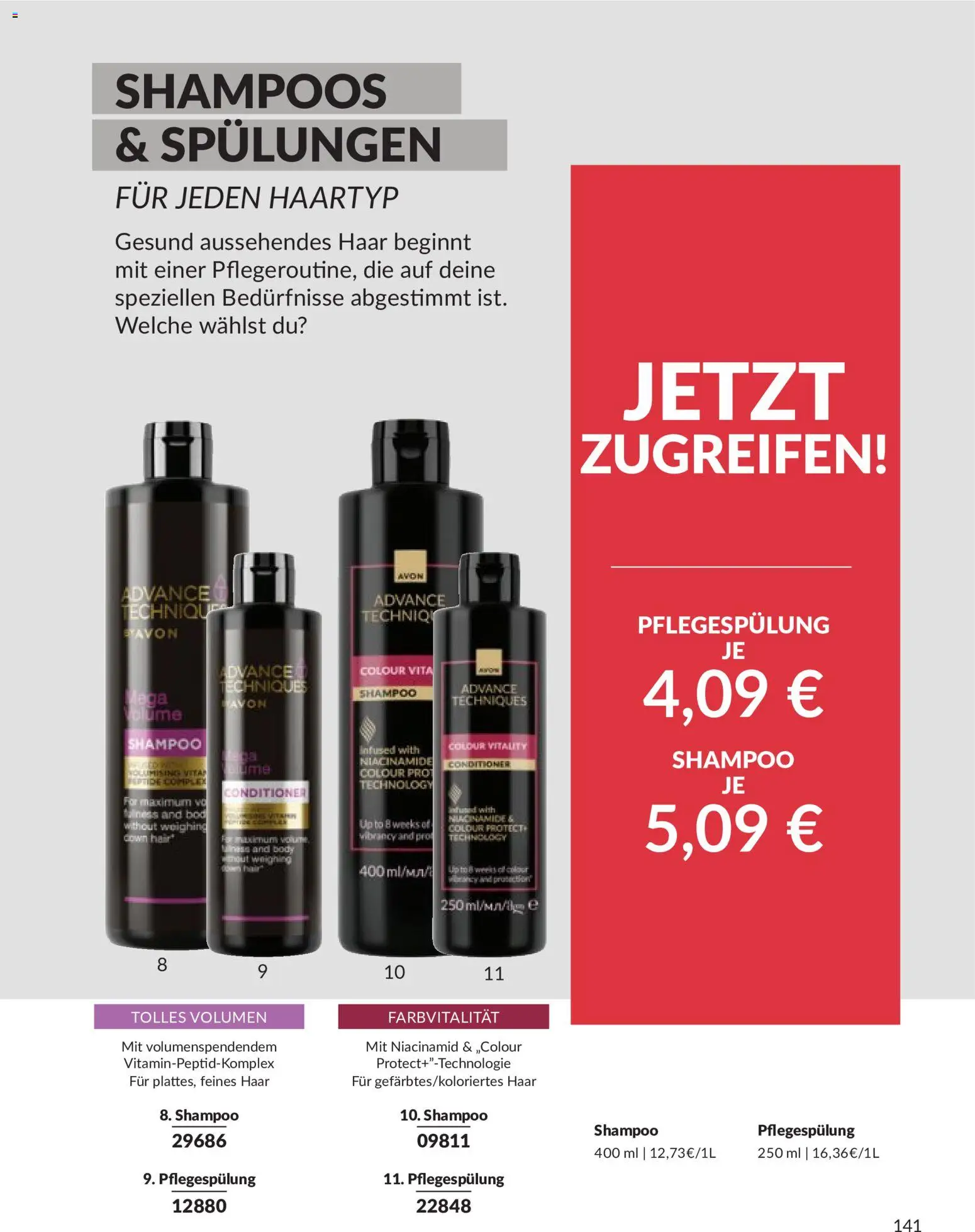 AVON Katalog Mai 2026 – gültig ab 01.05.2026 | Seite: 157 | Produkte: Shampoo
