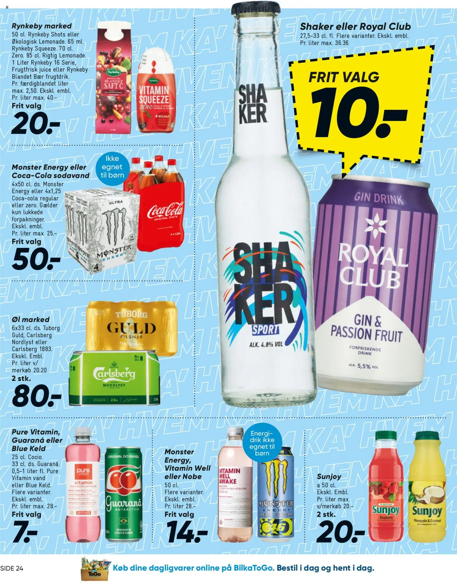 Bilka tilbudsavis – gyldig fra 29.05.2026 | Side: 31 | Produkter: Juice, Øl, Gin, Sodavand