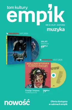 Pogląd oferty "Empik promocje - Tom kultury Muzyka" - ważna od 01.07.2026
