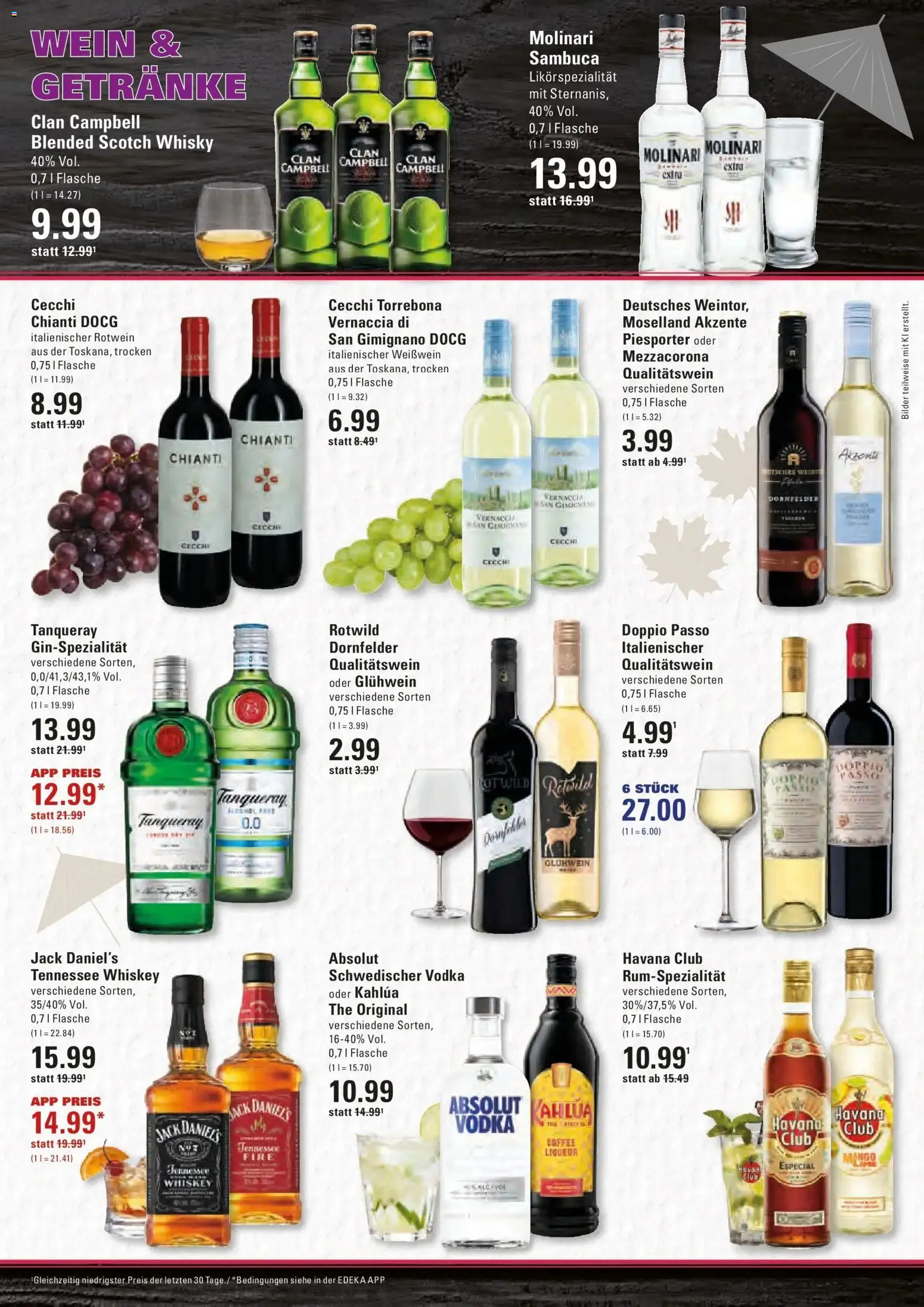 Edeka Prospekt Hamburg (ab 12.10.2026) » Angebote Online | Seite: 15 | Produkte: Sambuca, Bilder, Doppio Passo, Vodka