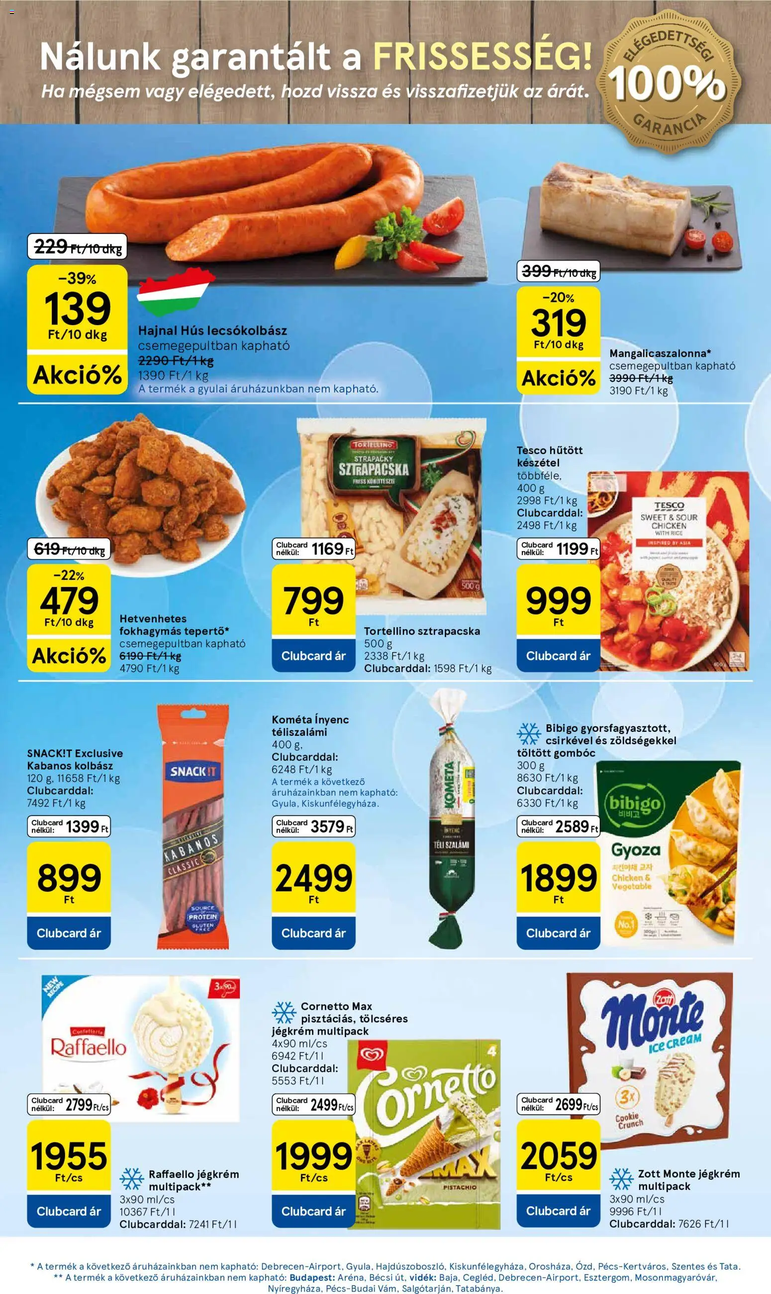 Tesco akciós ujság - amely érvényes a következő dátumtól: 2026.08.06. | Oldal: 17 | Termékek: Kolbász, Hús, Protein, Készétel