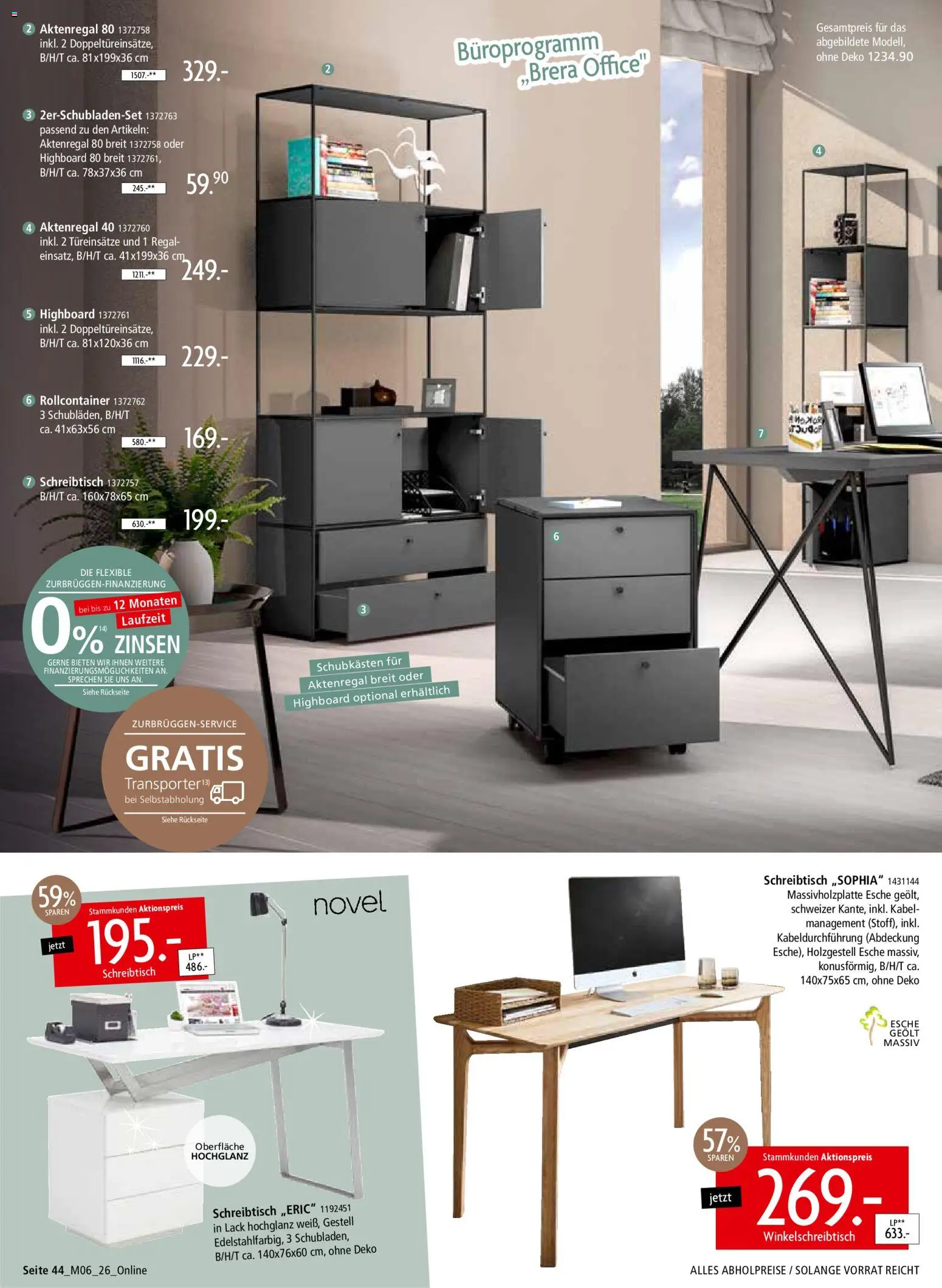 Zurbrüggen Z2-unschlagbar günstig – gültig ab 01.05.2026 | Seite: 44 | Produkte: Kabel, Regal, Rollcontainer, Aktenregal