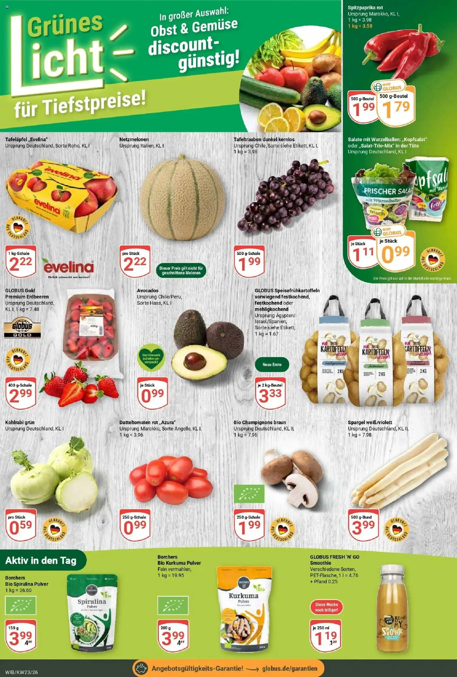 Globus Prospekt Wiesbaden-Nordenstadt – gültig ab 01.06.2026 | Seite: 6 | Produkte: Kohlrabi, Kartoffeln, Obst, Salat