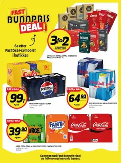 Forhåndsvisning av Bunnpris kundeavis gyldig fra 21/09/2026 | Side: 27 | Produkter: Red bull, Pepsi Max, Solo Super, Pepsi