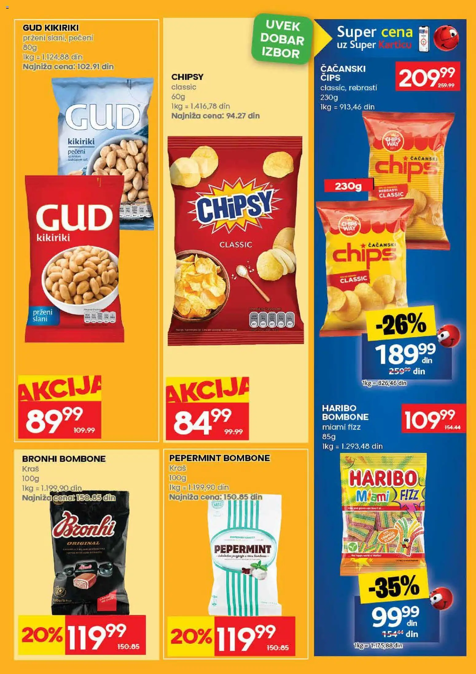 Roda katalog - važi od 31.08.2026 | Strana: 43 | Proizvode: Bombone, Čips, Šal, Haribo