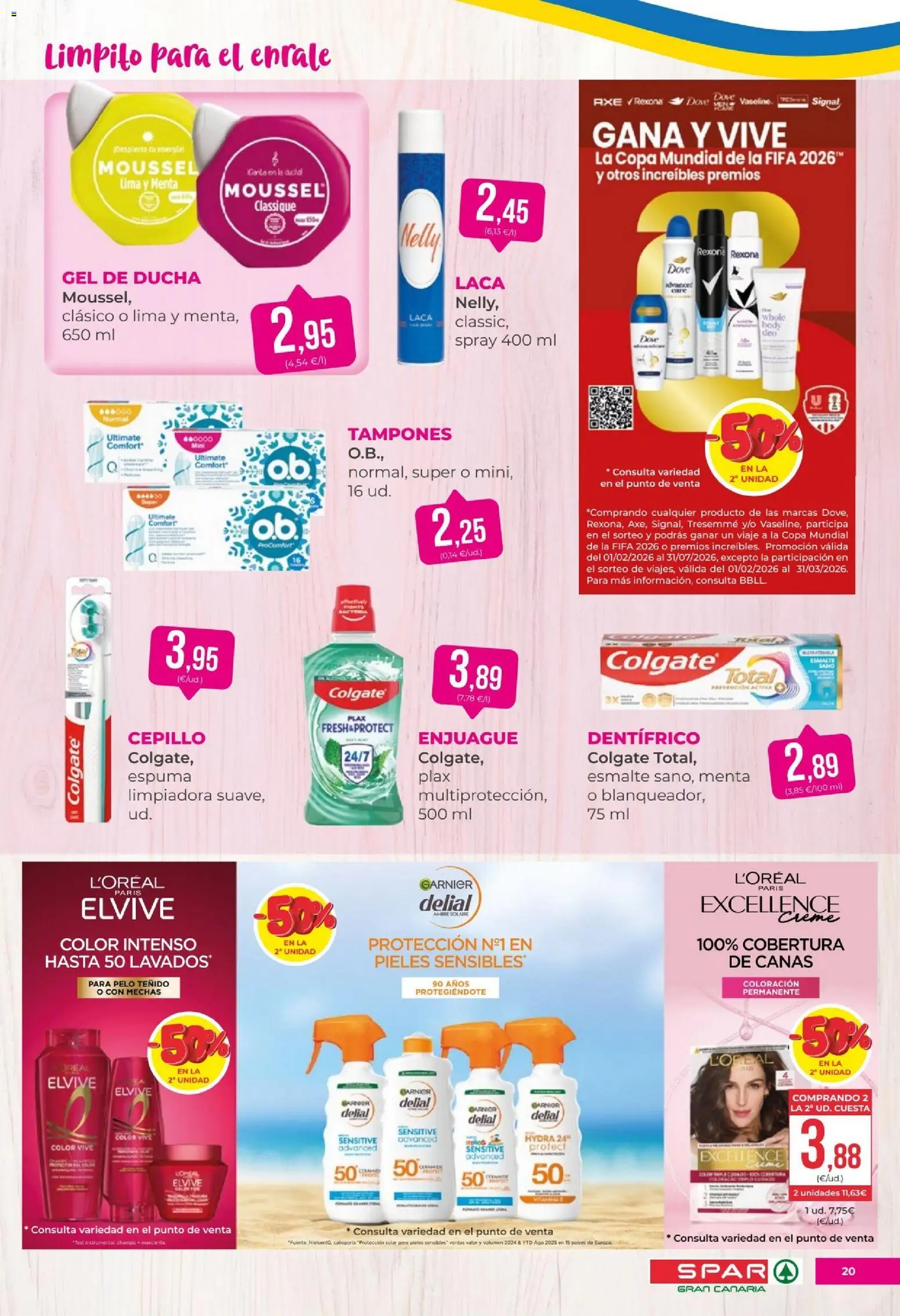 Spar - folleto │ válido desde el 15.05.2026 | Página: 20 | Productos: Lima, Tampones, Body, Ducha