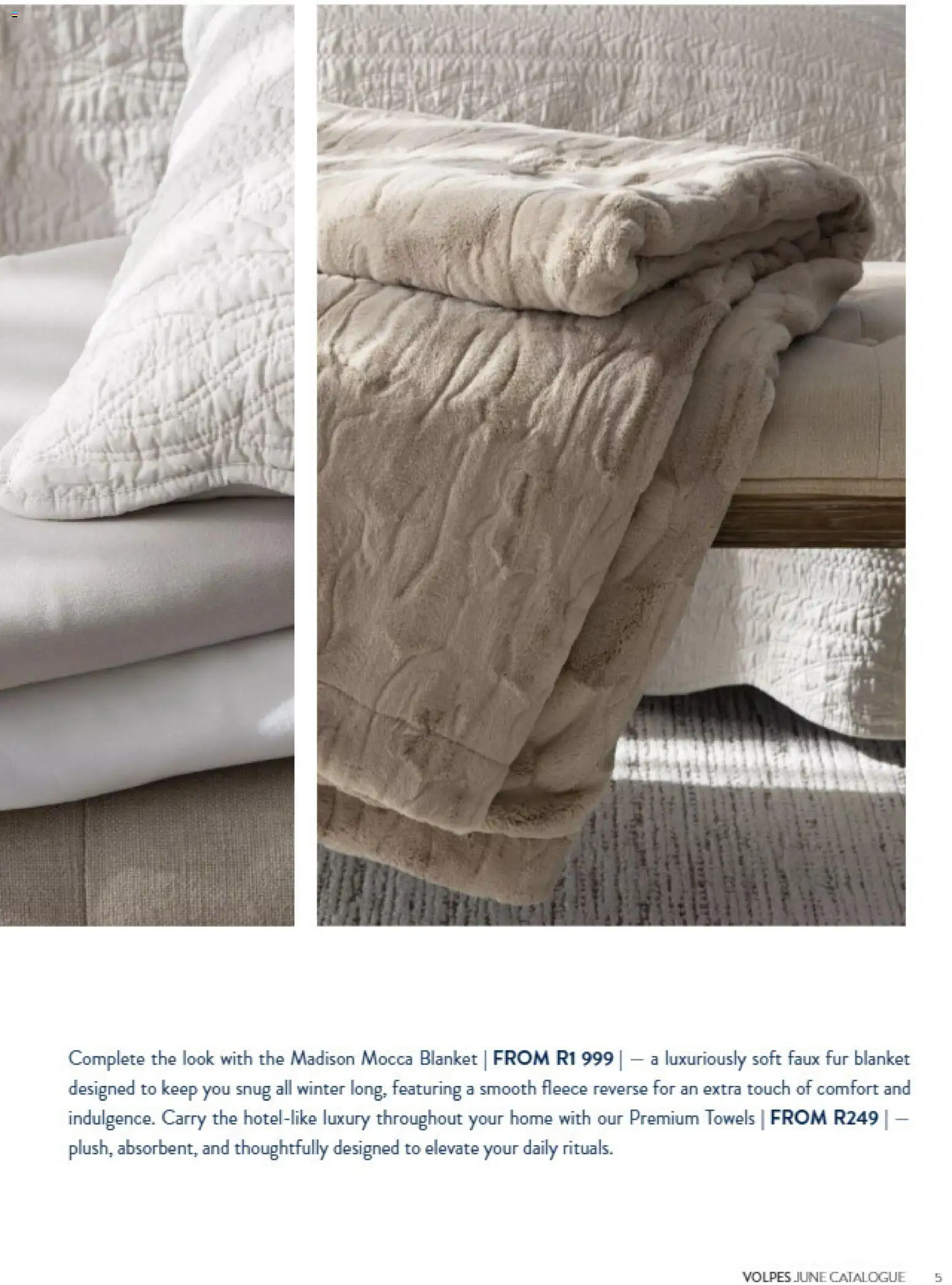 New Volpes catalogue – valid from 01/07/2026 | Page: 5 | Products: Towels, Blanket
