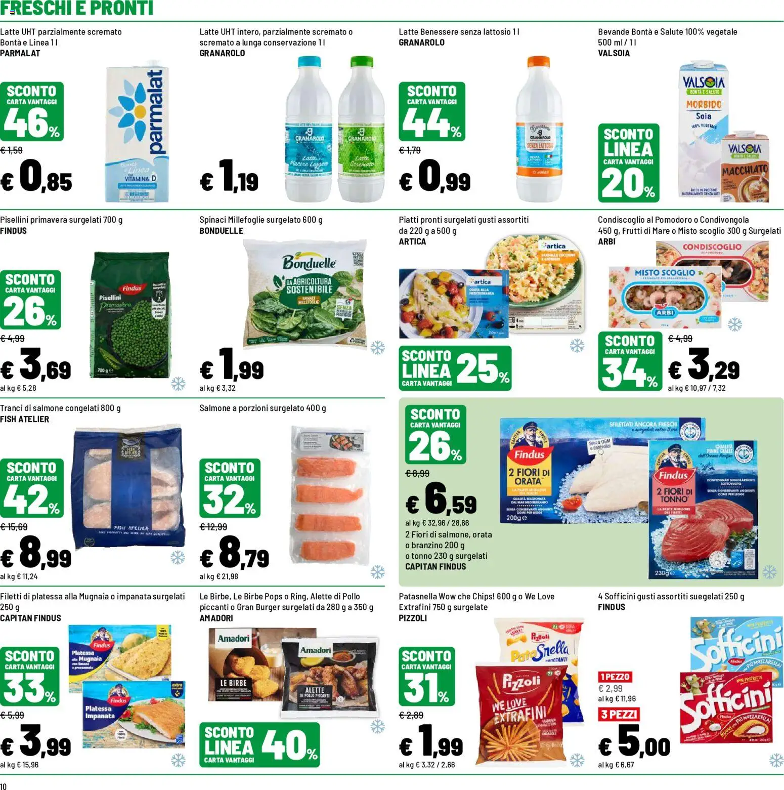 Volantino Iper del 12.06.2026 | Pagina: 10 | Prodotti: Salmone, Branzino, Pinne, Tonno