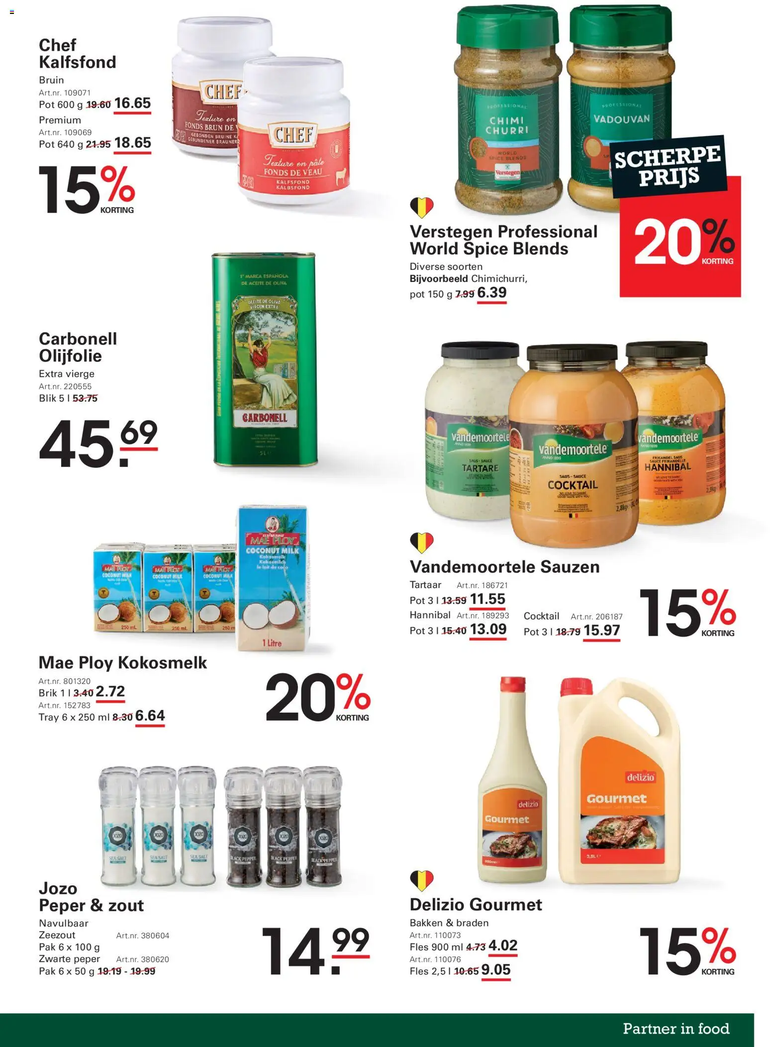 {H1} | Pagina: 15 | Producten: Olijfolie, Zeezout, Saus, Peper