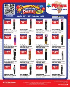 Africa Cash & Carry specials catalogue – valid from 20/10/2026