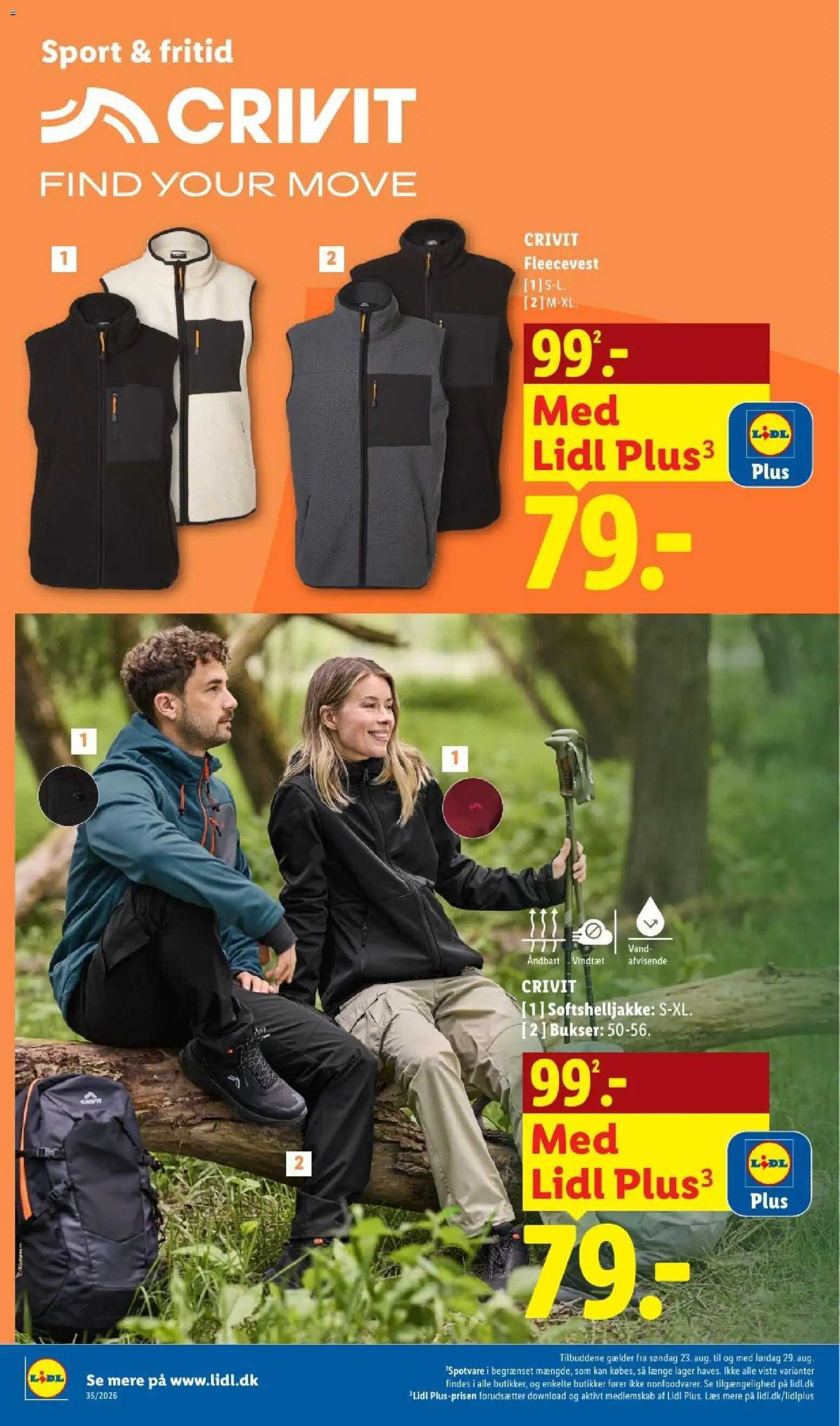 Lidl tilbudsavis – gyldig fra 23/08/2026 | Side: 24 | Produkter: Vest, Bukser, Søm