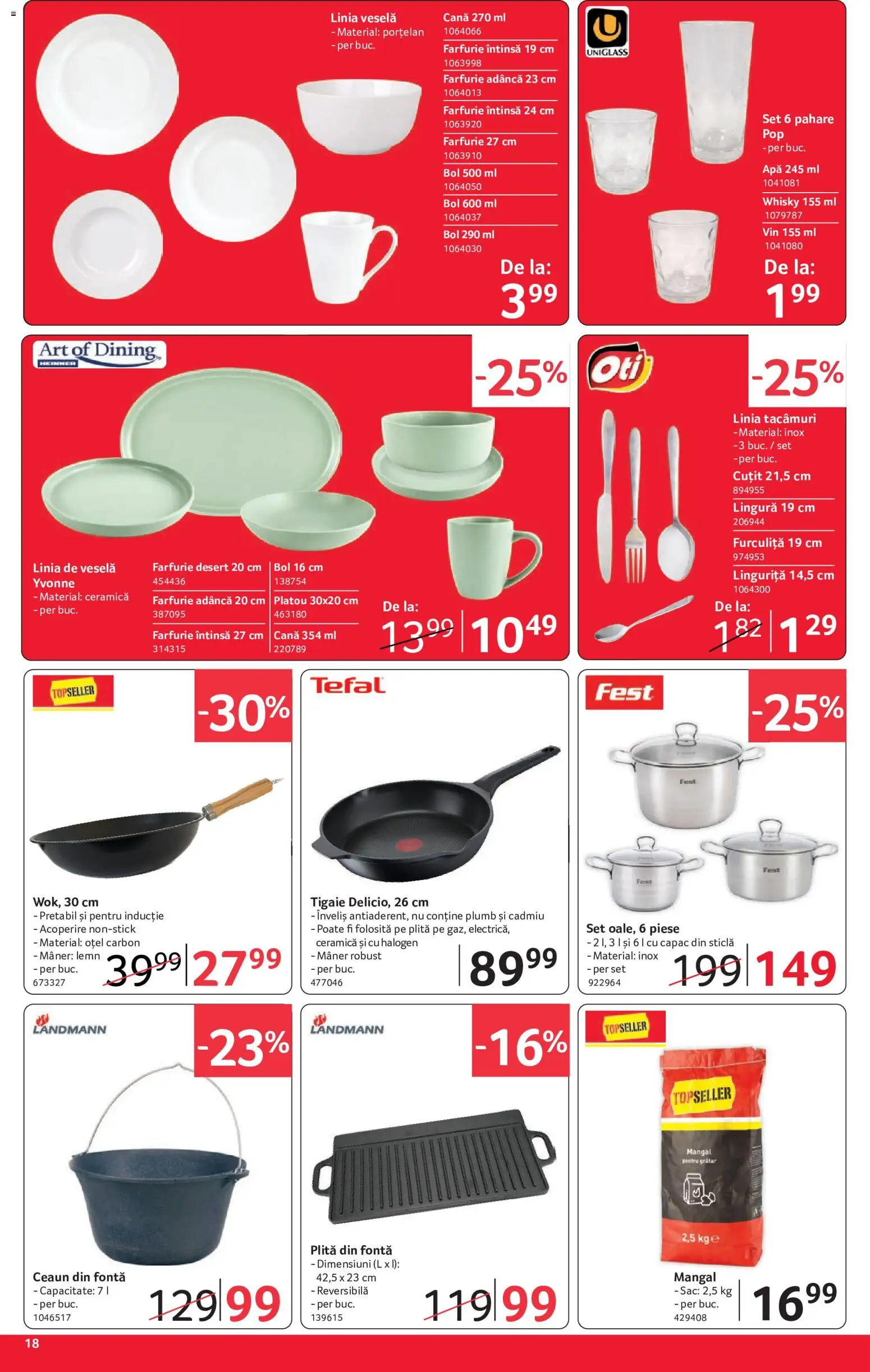 Noul catalog Selgros – valabil de la 18.09.2026 | Pagină: 18 | Produse: Grătar, Art, Cuțit, Vin