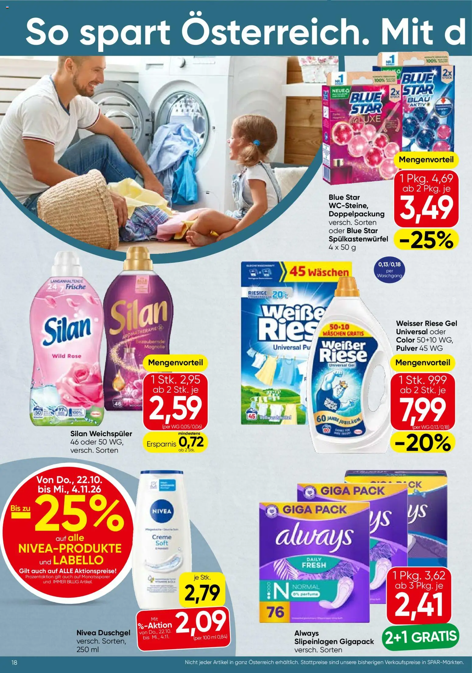Spar Flugblatt gültig ab 22.10.2026 | Seite: 18