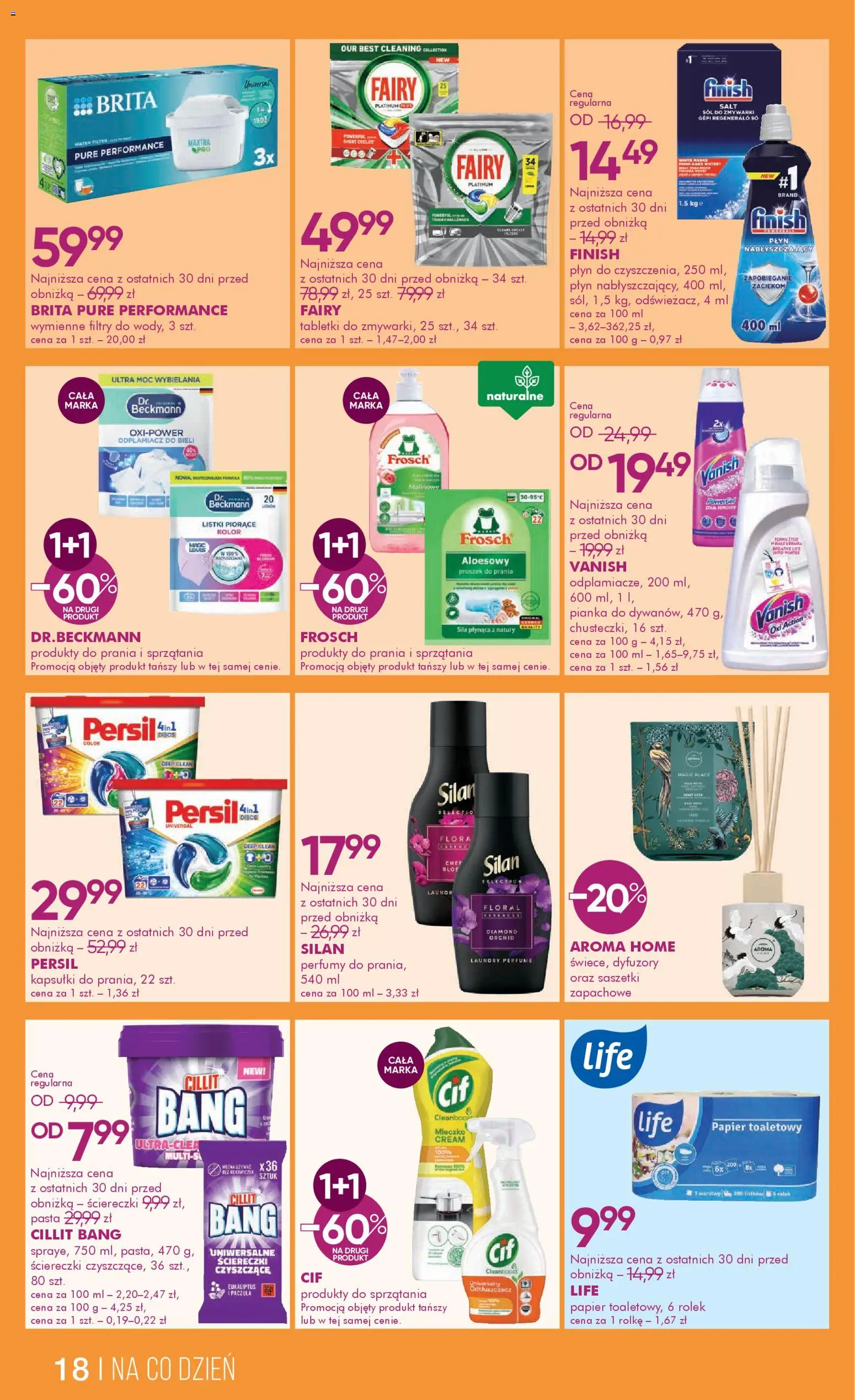 Super-pharm gazetka od 05.03.2026 | Strona: 18 | Produkty: Persil, Fairy, Finish, Proszek do prania