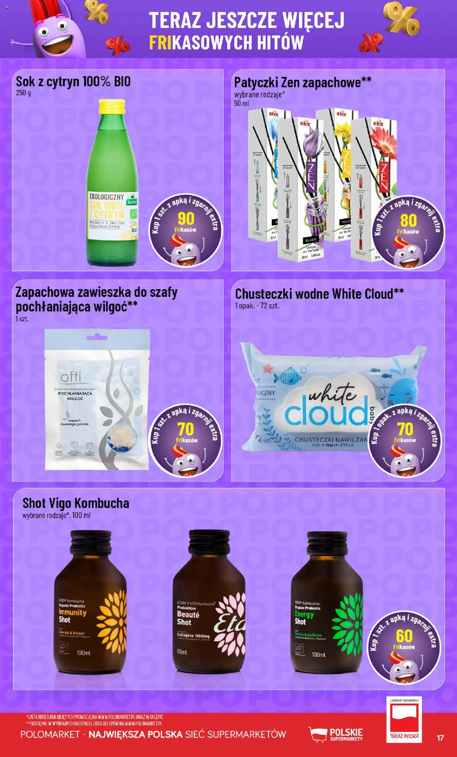 POLOmarket gazetka - Frikasowe Hity od 06.05.2026 | Strona: 17 | Produkty: Zapach, Sok, Kombucha