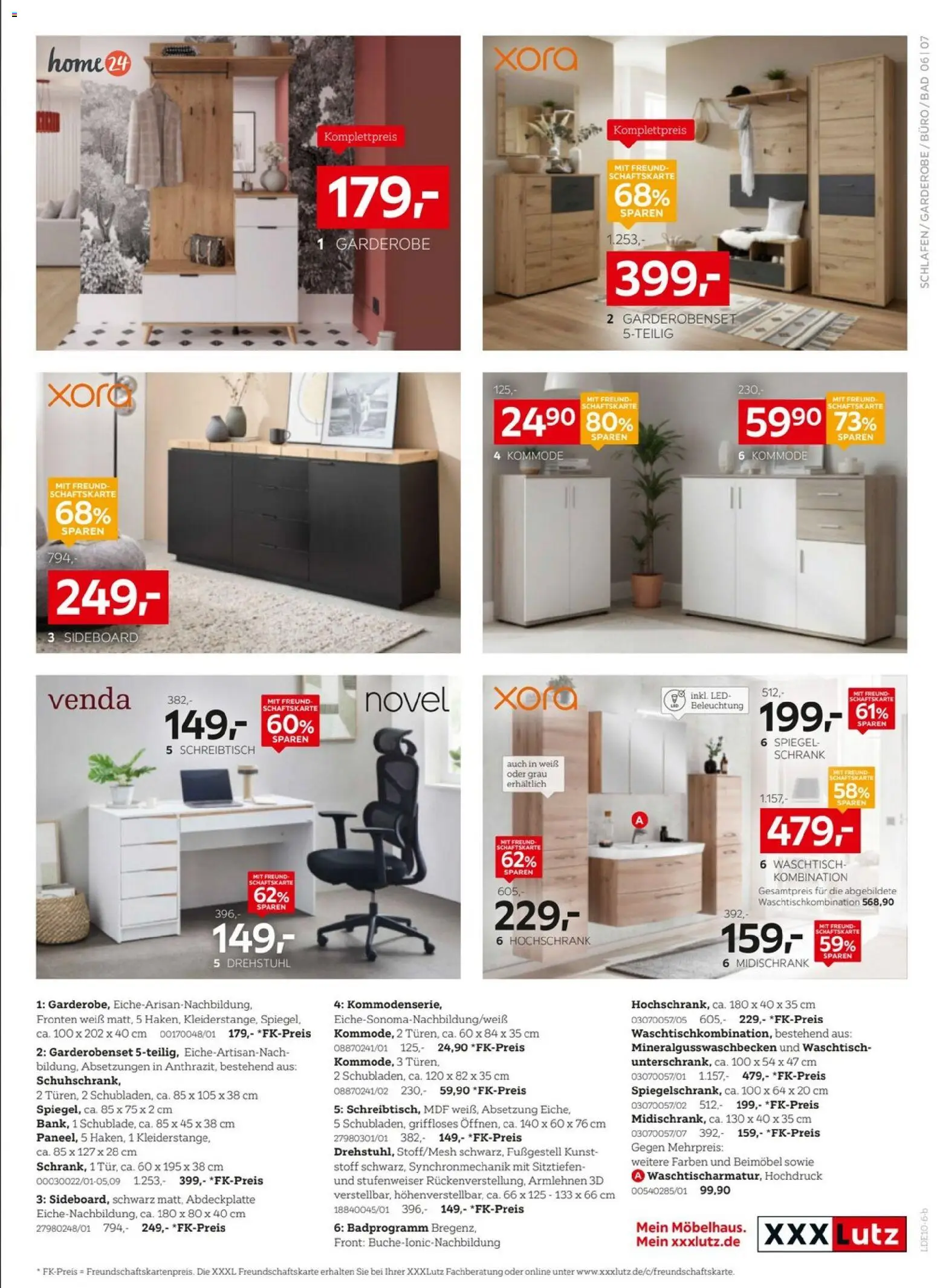 XXXLutz Red Shopping Week – gültig ab 03.10.2026 | Seite: 14 | Produkte: Sideboard, Met, Spiegel, Hochschrank