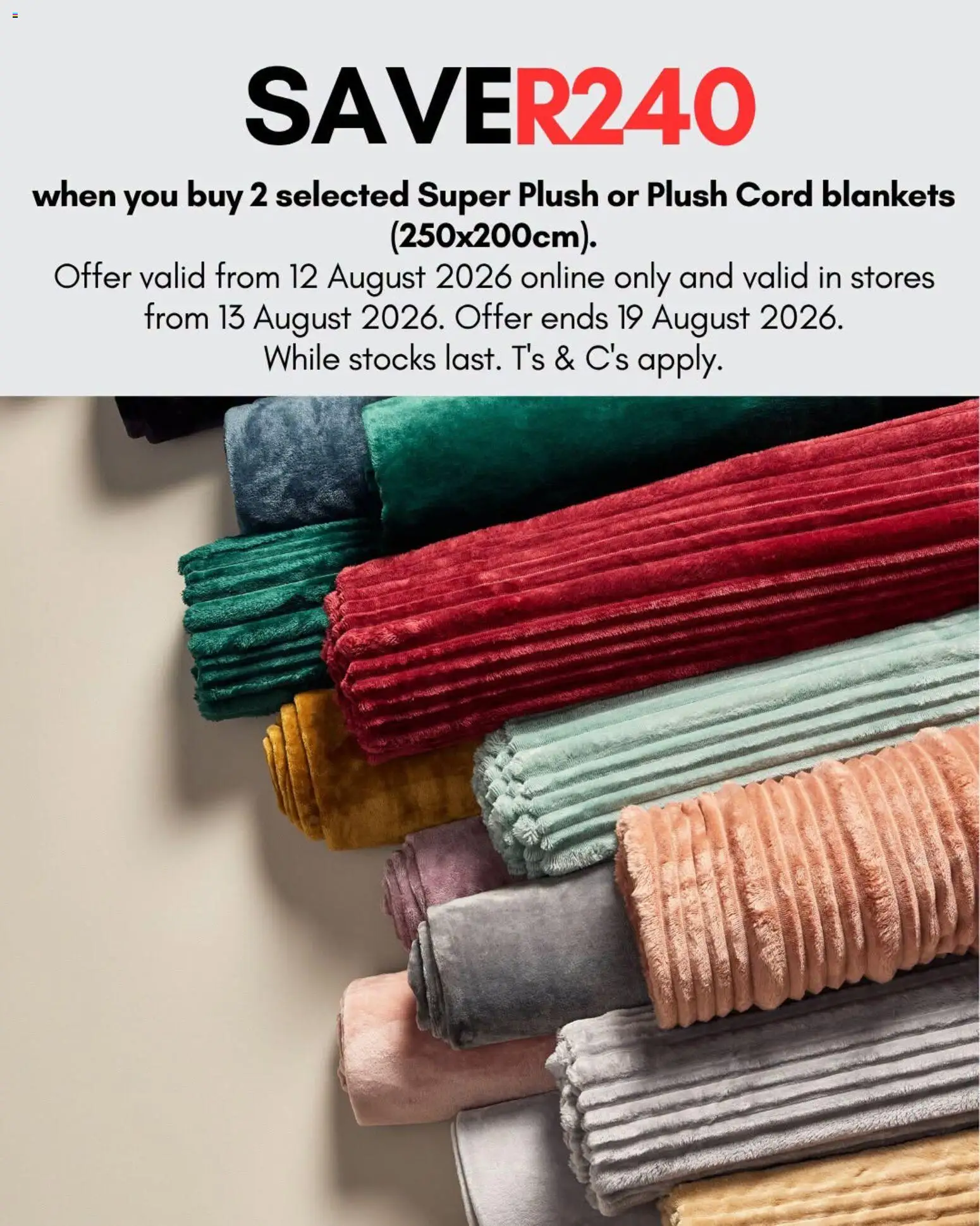 New MRP Home catalogue – valid from 12/08/2026 | Page: 1 | Products: Blankets