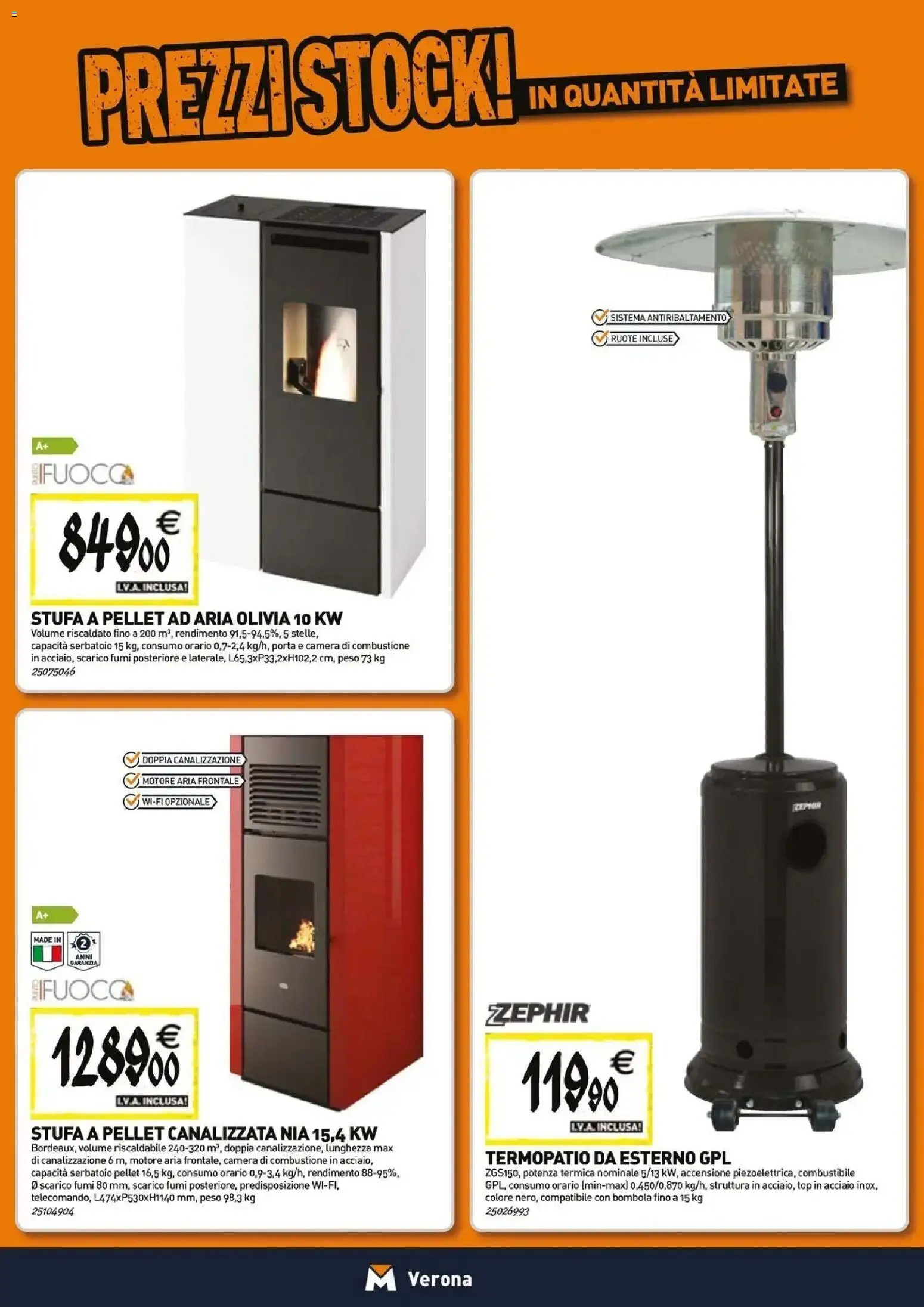 Nuovo TECNOMAT catalogo Verona dal 29/10/2026 > offerte anteprima 🛍️ | Pagina: 9 | Prodotti: Pellet, Porta, Stufa, Top