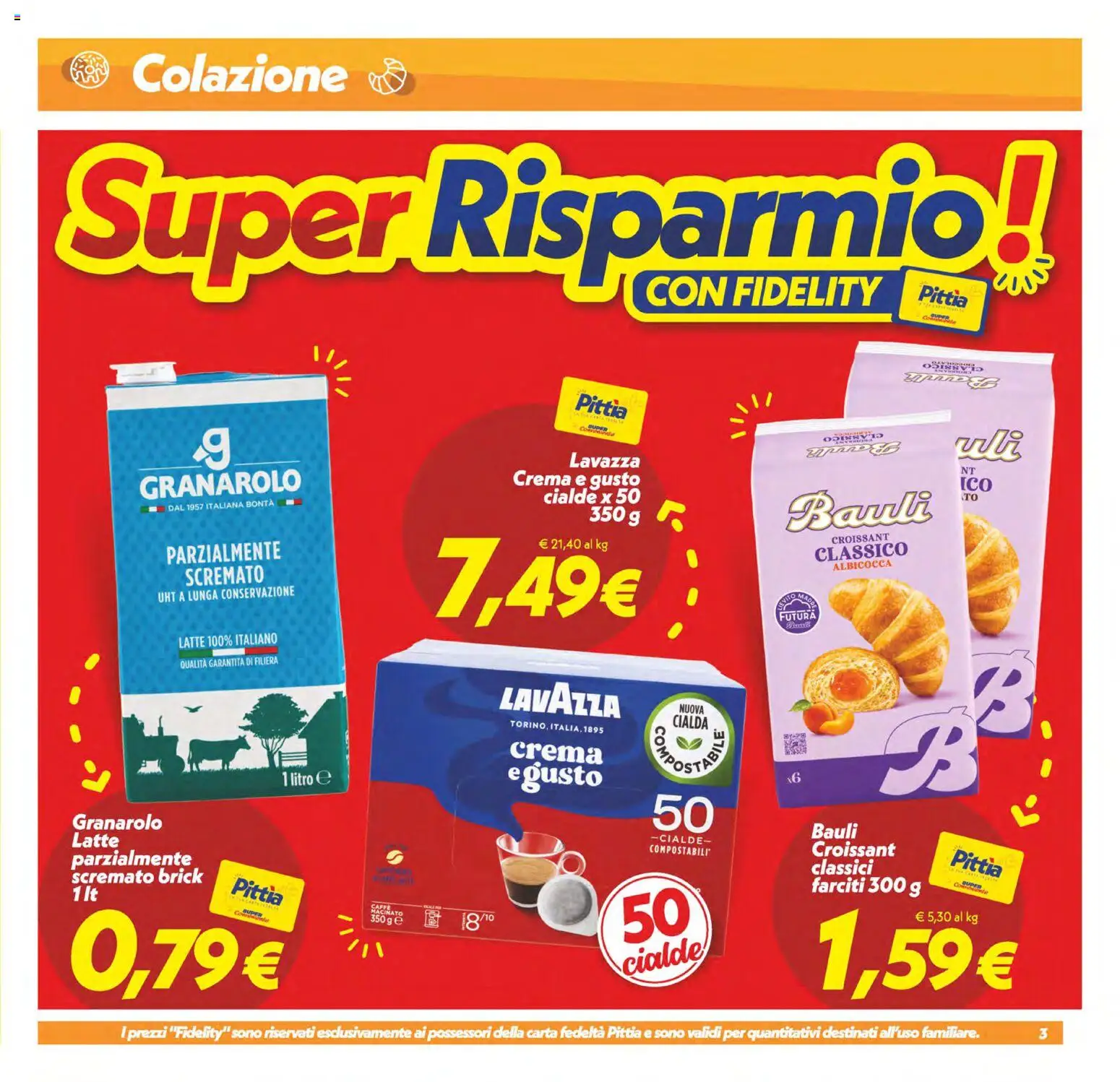 Volantino SuperConveniente del 22/09/2026 | Pagina: 3 | Prodotti: Crema, Latte, Cialde, Lavazza