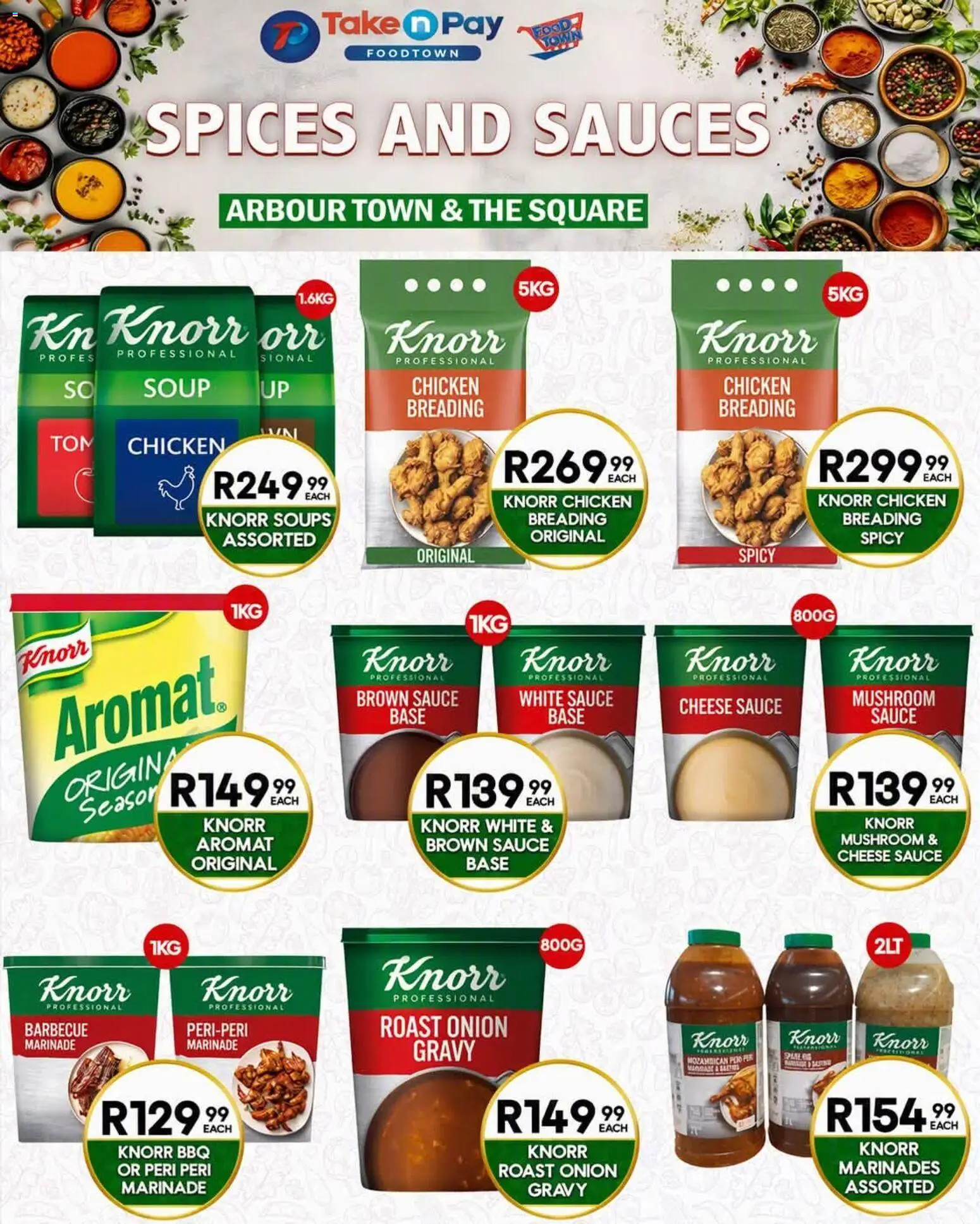 New Take n Pay catalogue – valid from 21/09/2026 | Page: 3 | Products: Cheese, Chicken, Soup, Spices