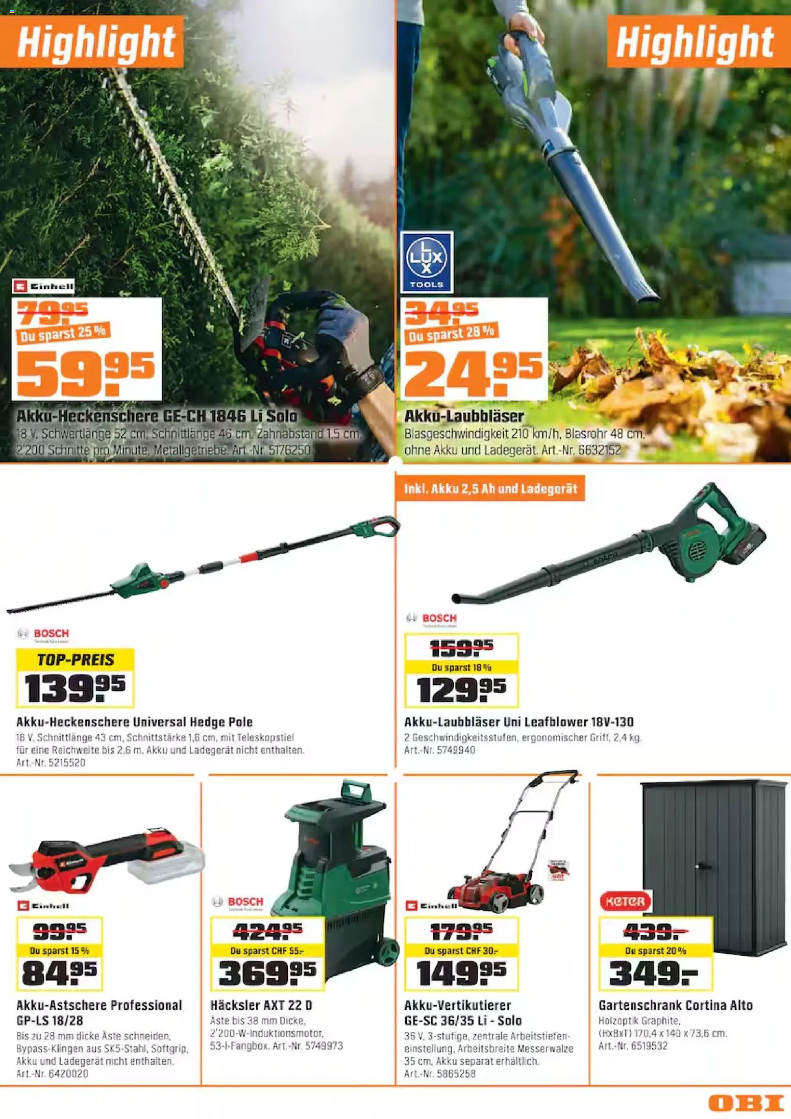 OBI aktionen – gültig ab 02.09.2026 | Seite: 3 | Produkte: Ladegerät, Bosch
