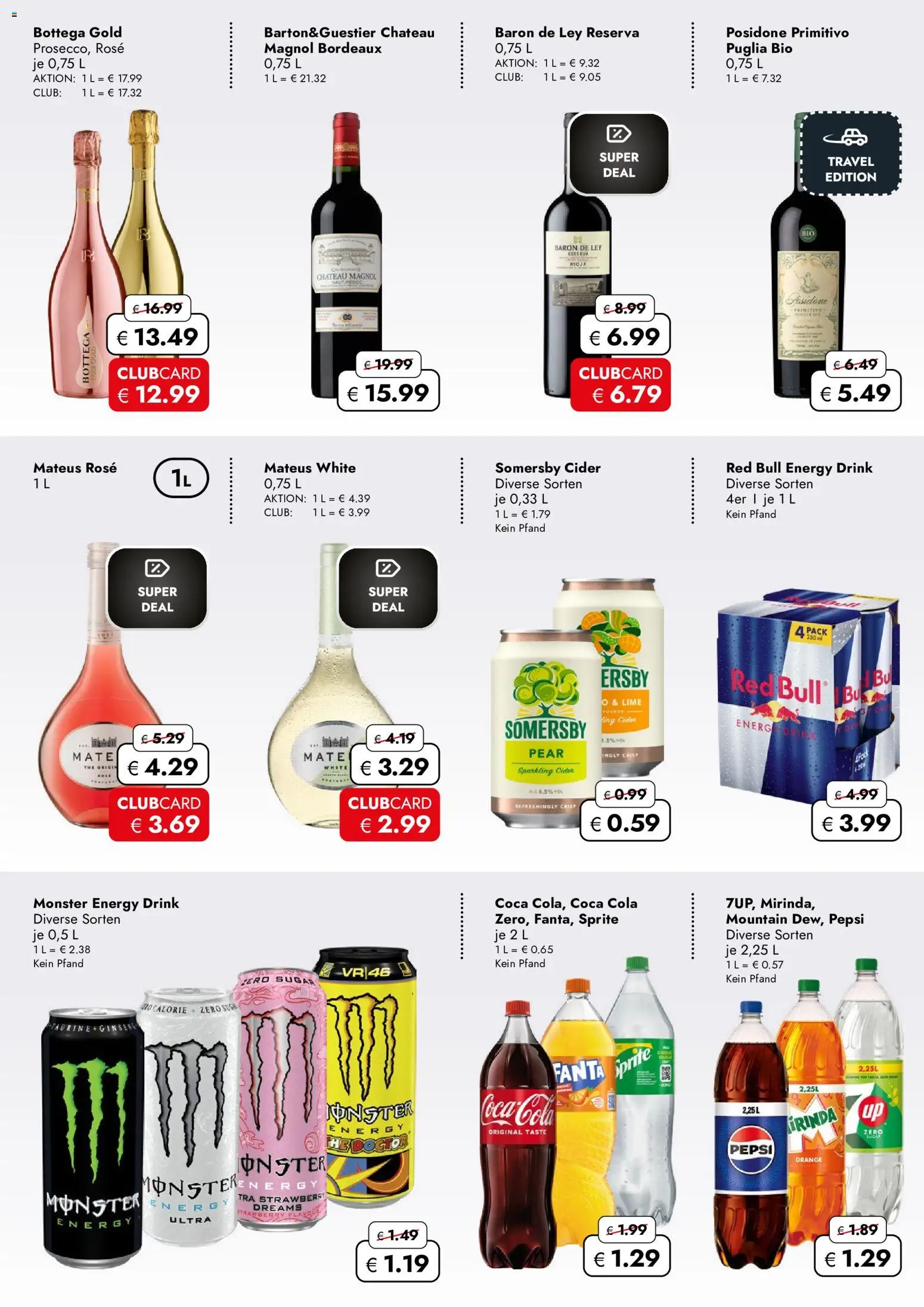 Travel Free  Aktionsangebote – gültig ab 12.06.2026 | Seite: 4 | Produkte: Red bull, Fanta, Energy, Monster