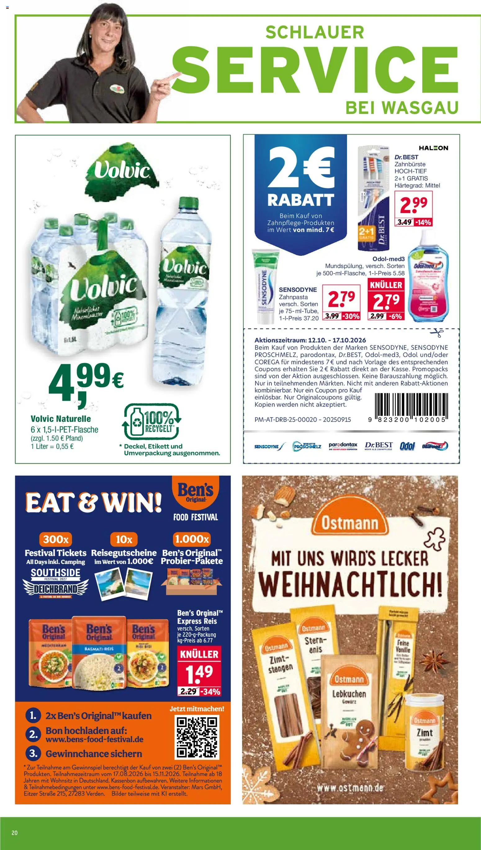 Wasgau Prospekt – gültig ab 12.10.2026 | Seite: 20 | Produkte: Vanille, Bilder, Zahnbürste, Reis