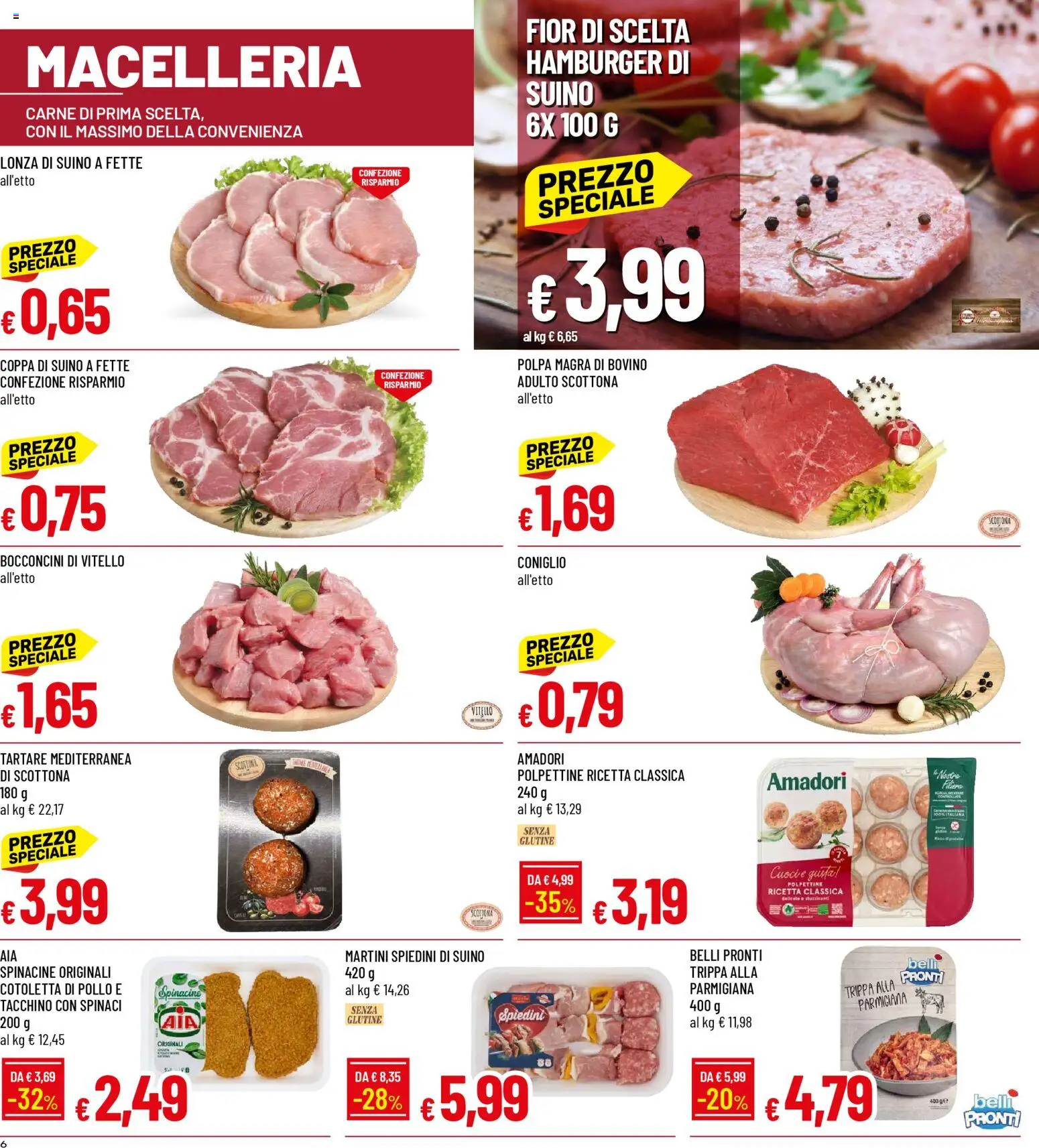 Volantino Galassia del 09.04.2026 | Pagina: 6 | Prodotti: Bovino, Tacchino, Vitello, Hamburger