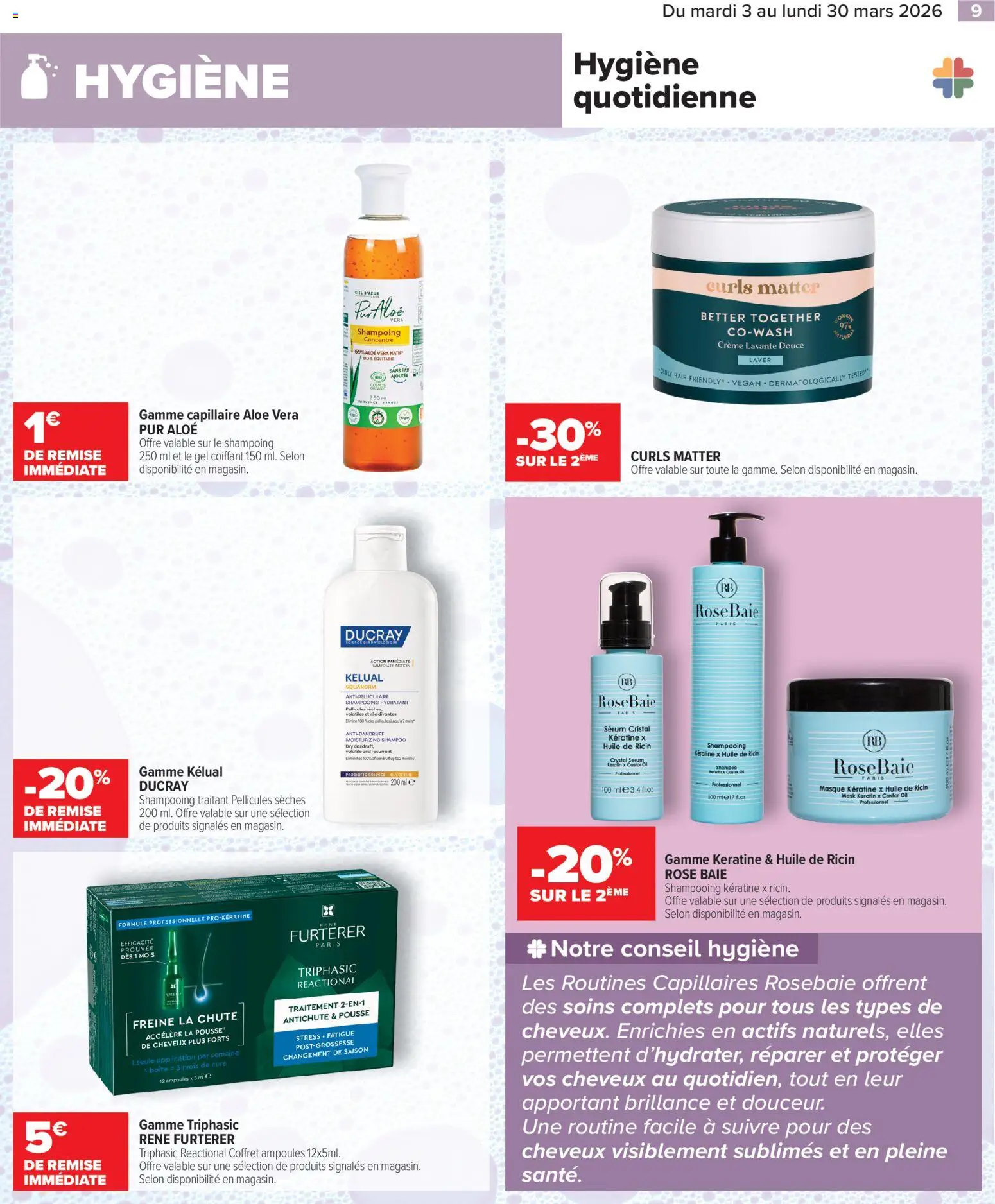 {H1} | Page: 9 | Produits: Serum, Shampoing, Masque, Huile