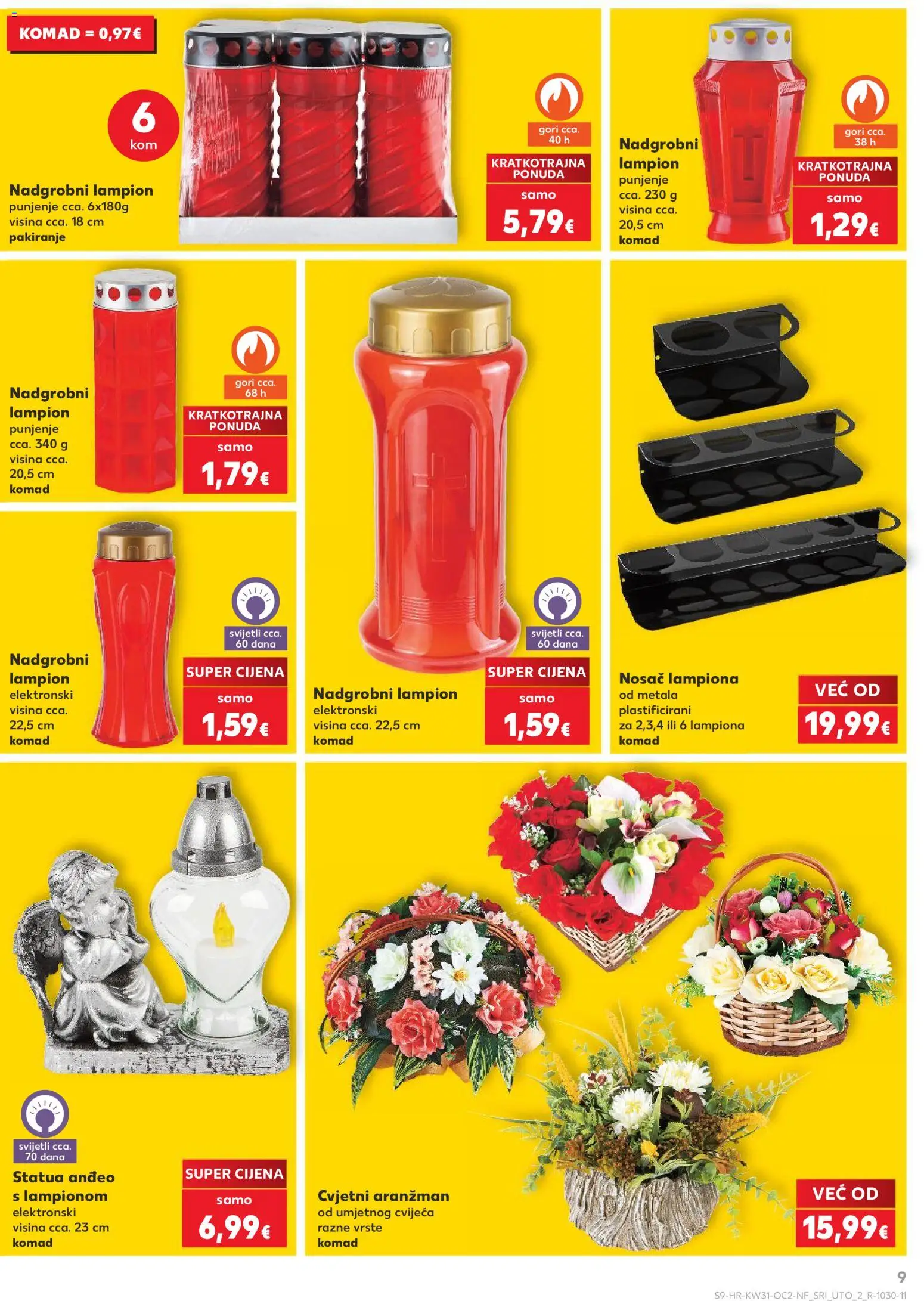 Kaufland katalog | vrijedi od 29.07.2026 | Stranica: 9 | Proizvodi: Lampion