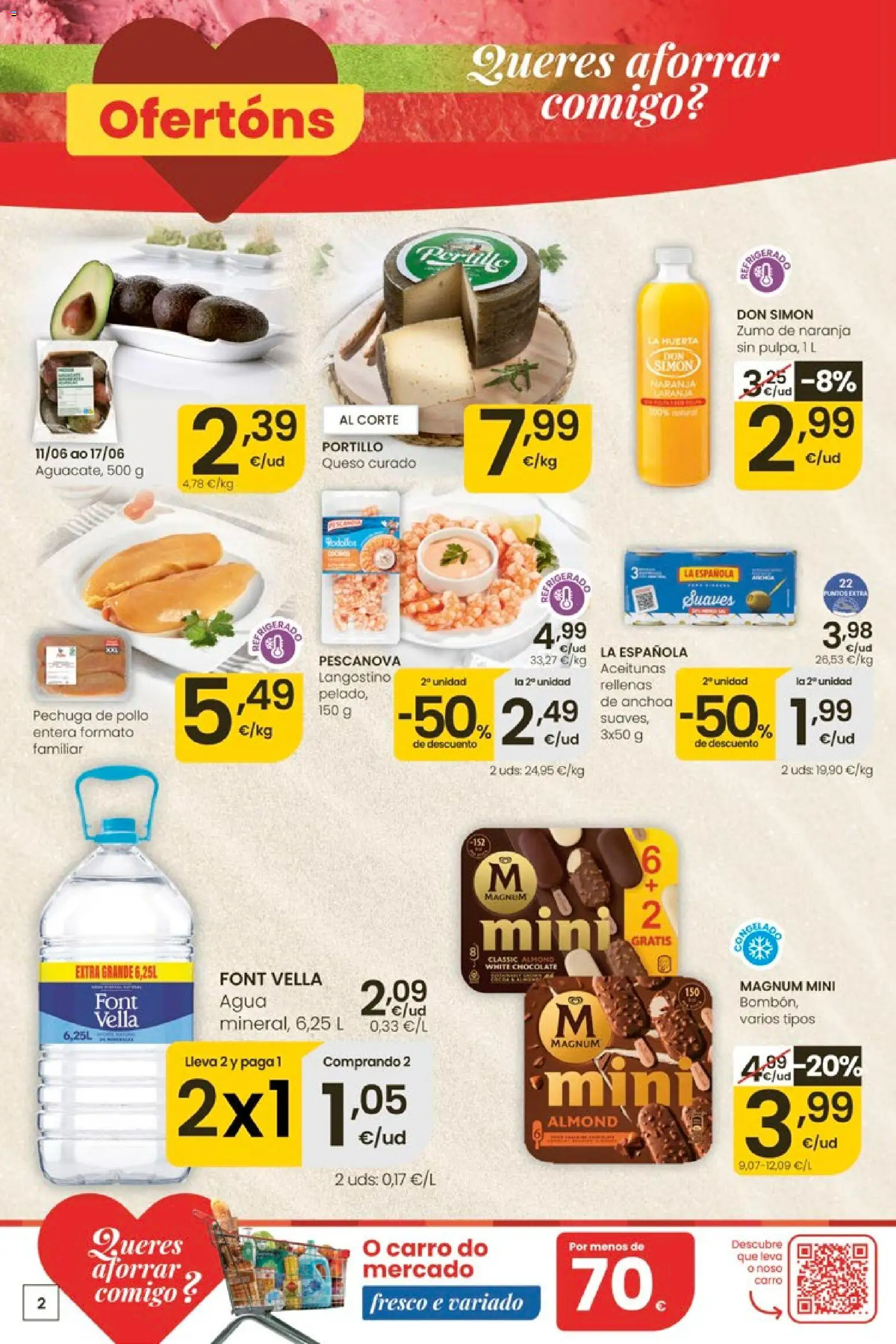 Eroski Ofertóns de verán │ válido desde el 11.06.2026 | Página: 2 | Productos: Chocolate, Ροζ πιπέρι, Anchoa, Κορνίζα