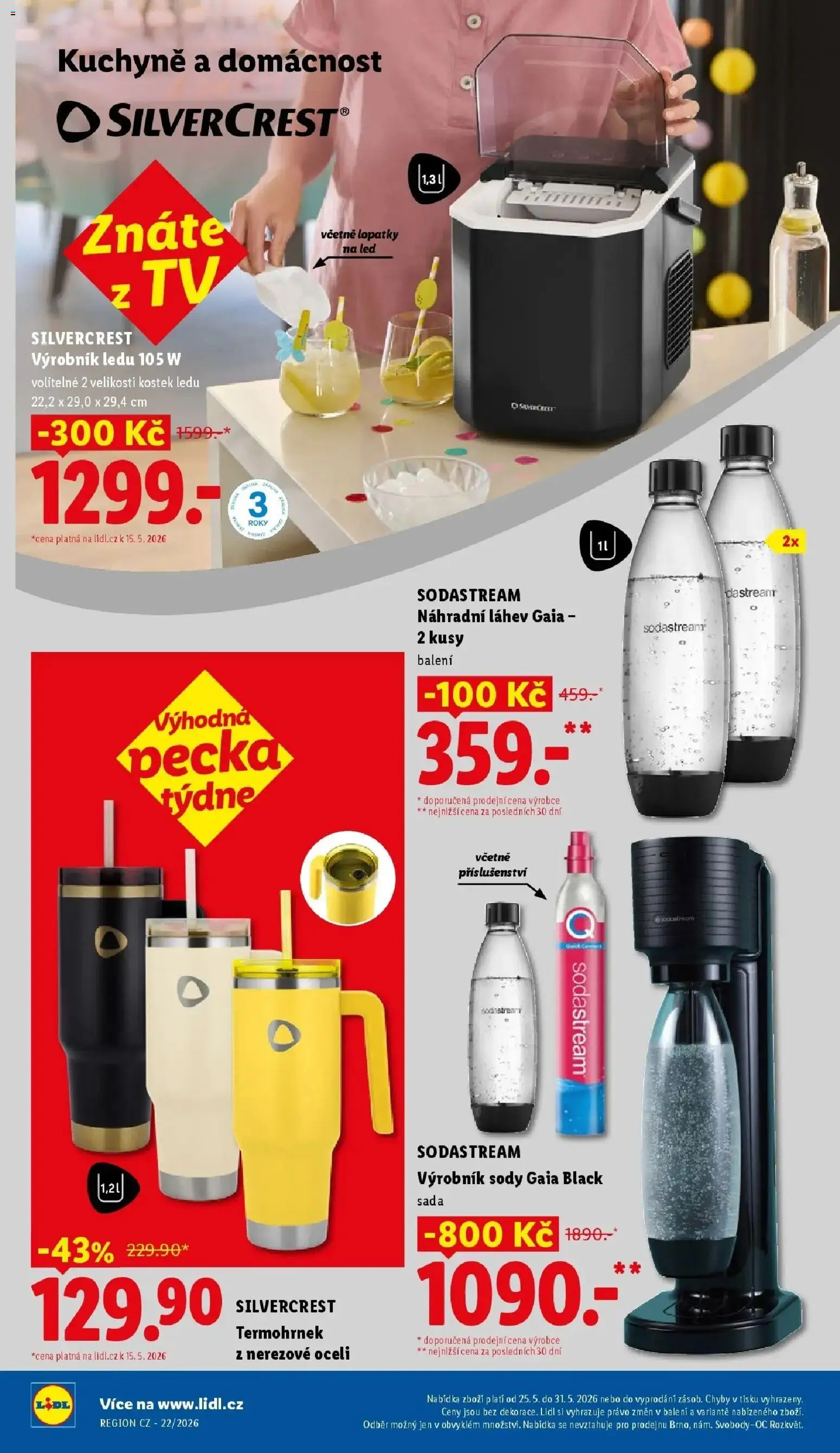 Lidl aktuální leták od 25.05.2026 | Strana: 36 | Produkty: Sodastream, Výrobník ledu, Kuchyně, Láhev