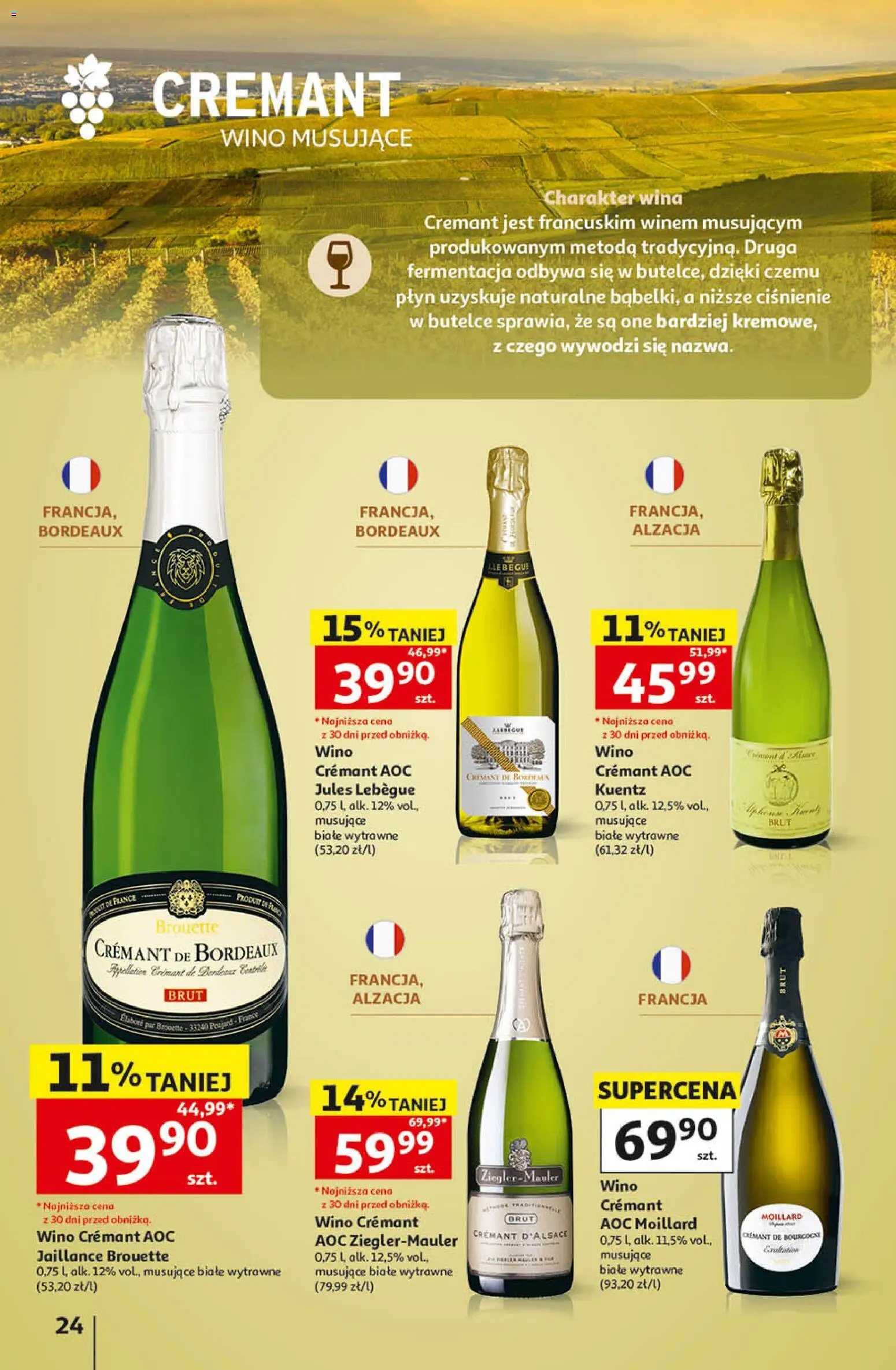 Auchan gazetka - Katalog Wino od 05.10.2026 | Strona: 24 | Produkty: Wino musujące, Wino