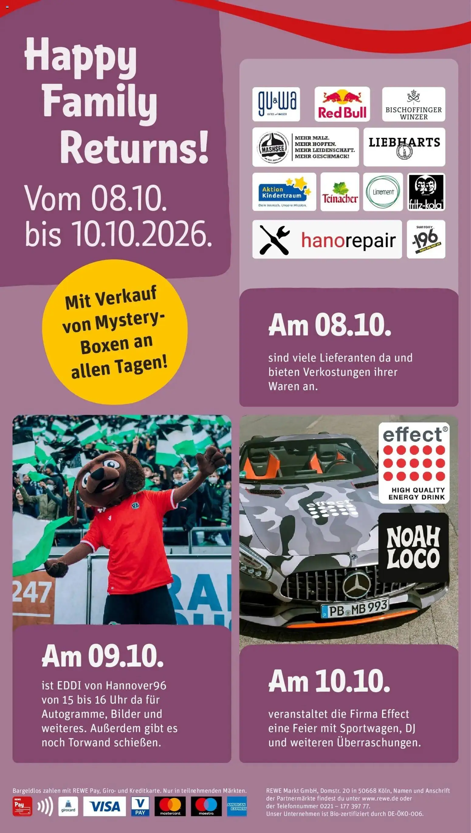 REWE Prospekt ab 05.10.2026 zum Blättern » Angebote | Seite: 2 | Produkte: Red bull, Energy, Bilder, Uhr