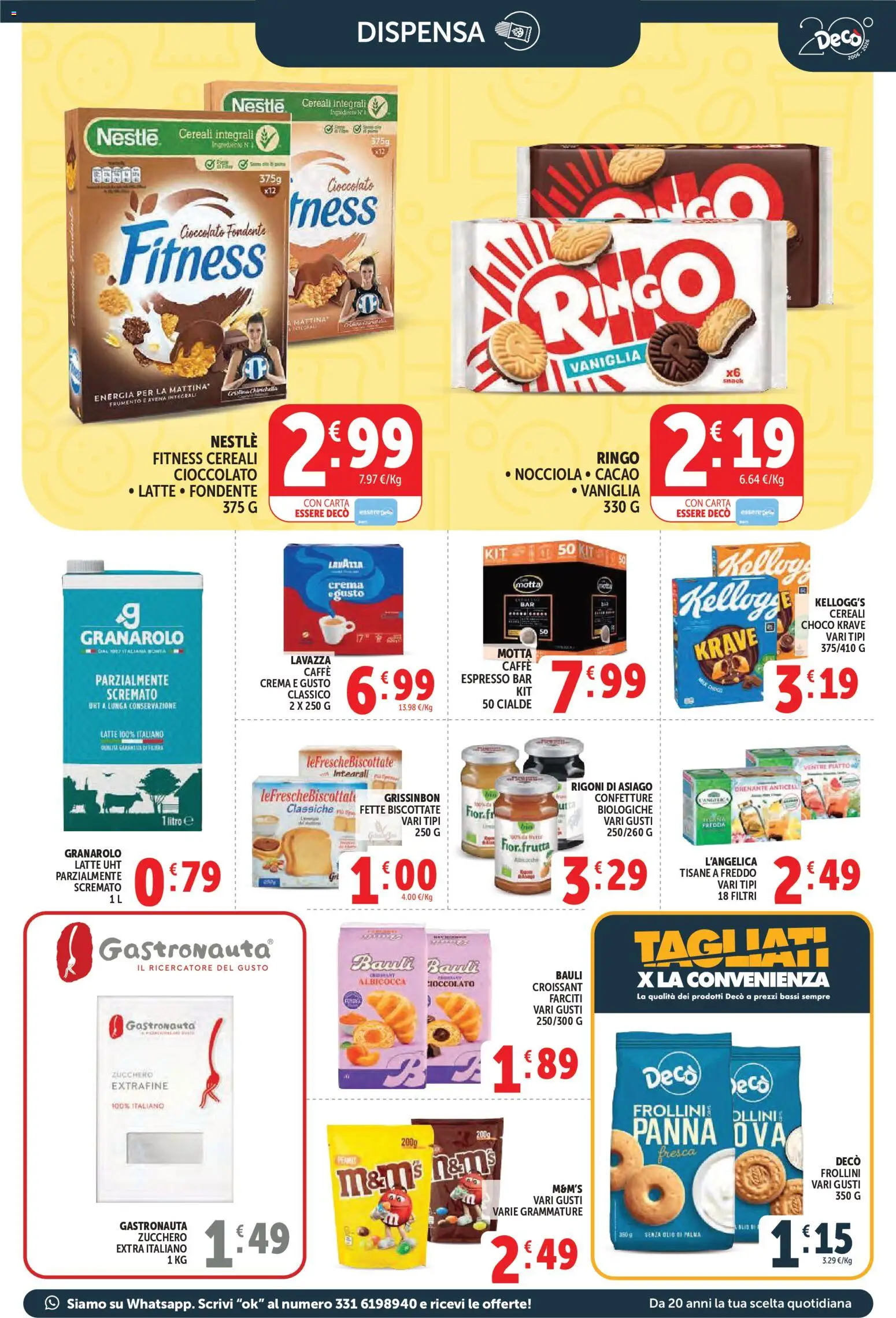 Volantino Decò del 08.06.2026 | Pagina: 7 | Prodotti: Crema, Caffè, Fette biscottate, Lavazza