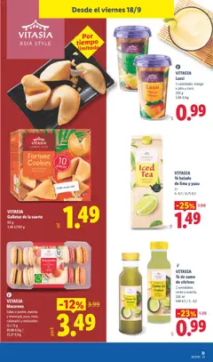 Vista previa VITAS, Té de zumo, de cítricos, 2 variedades: verde o matcha., 330 ml válido desde el 14/09/2026 | Página: 51
