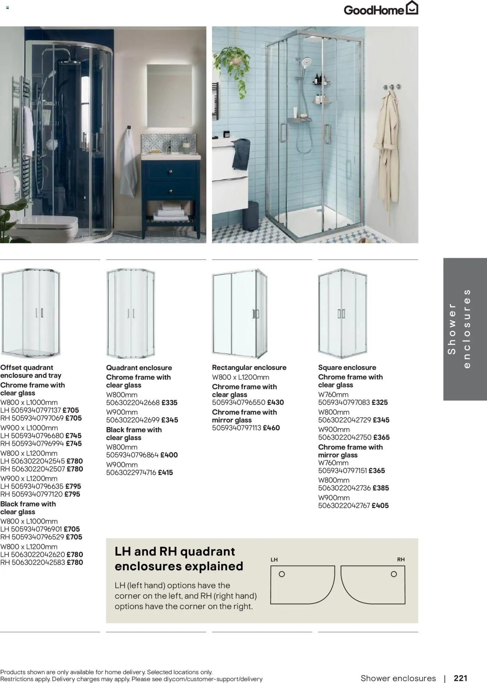 {H1} | Page: 222 | Products: Shower, Mirror