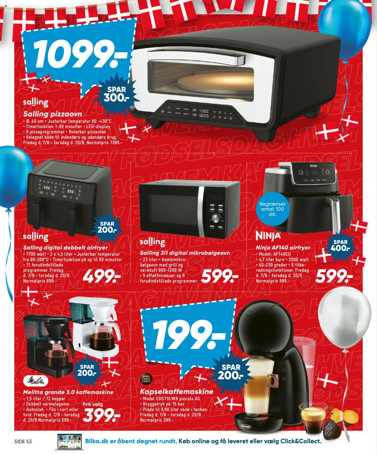 Bilka tilbudsavis – gyldig fra 07/08/2026 | Side: 37 | Produkter: Mikrobølgeovn, Grill, Kaffemaskine