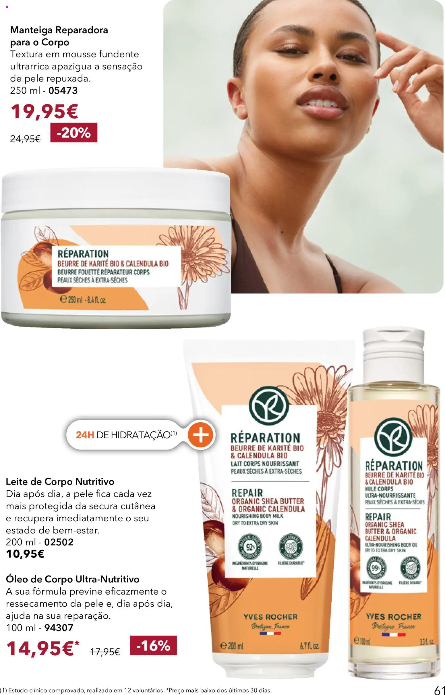 Yves Rocher Catálogo 12 │ válido de 24/09/2026 | Página: 61 | Produtos: Leite, Manteiga, Óleo