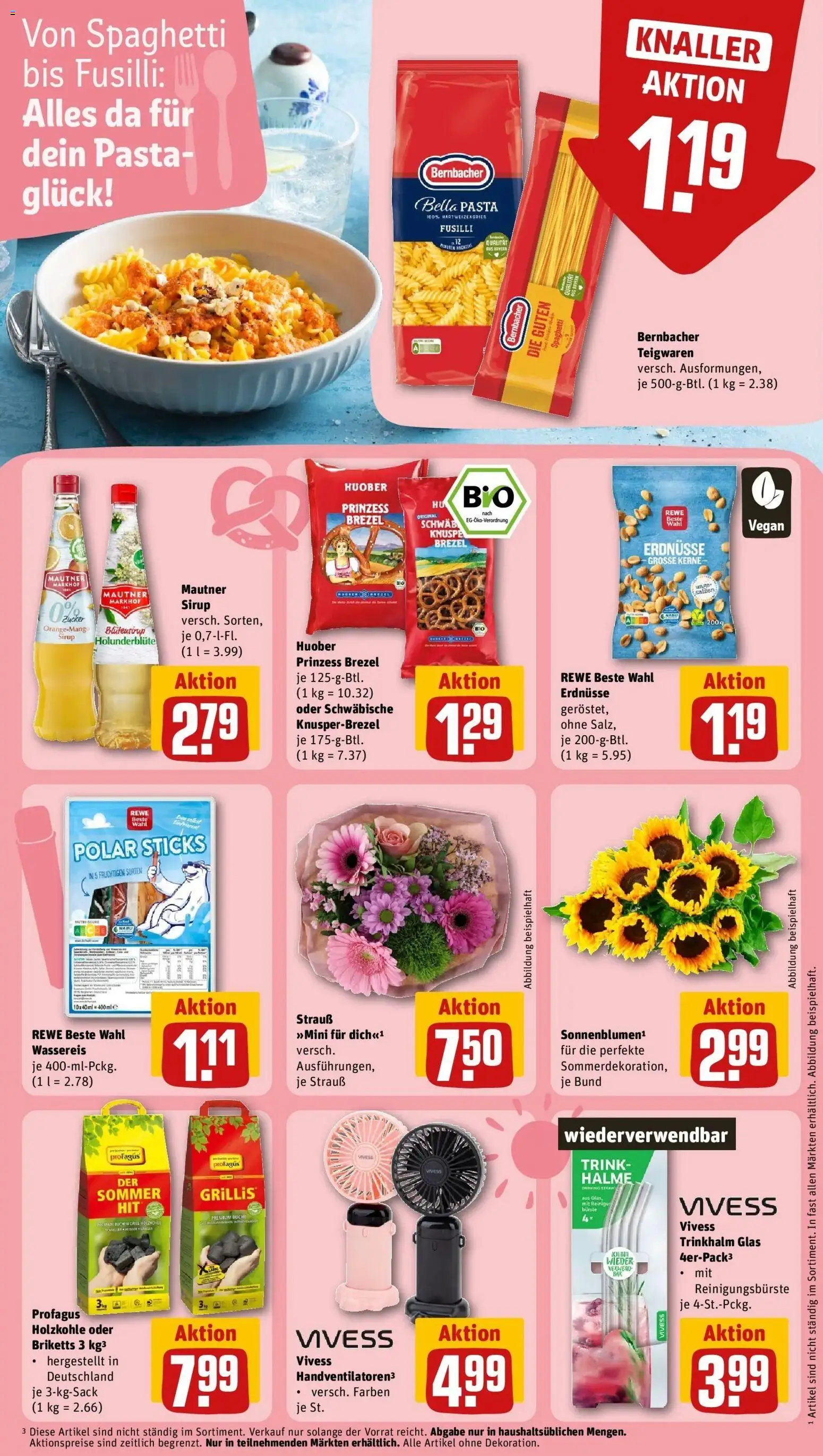 Rewe Prospekt Schwarzenfeld – gültig ab 13.07.2026 | Seite: 16 | Produkte: Erdnüsse, Sirup, Bürste, Pasta