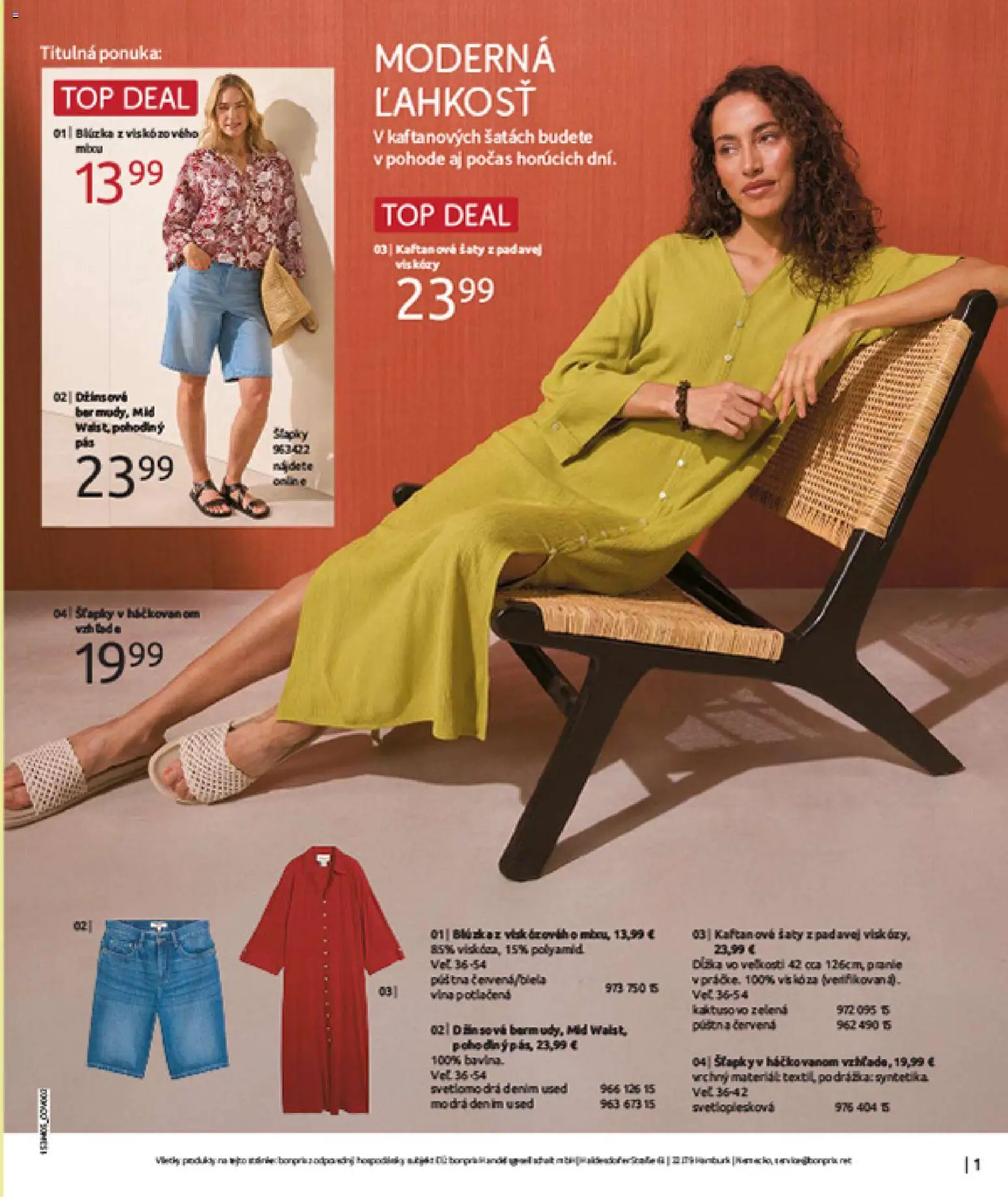 Nové Bonprix akcie – leták je platný od 05.05.2026 | Strana: 3 | Produkty: Šaty