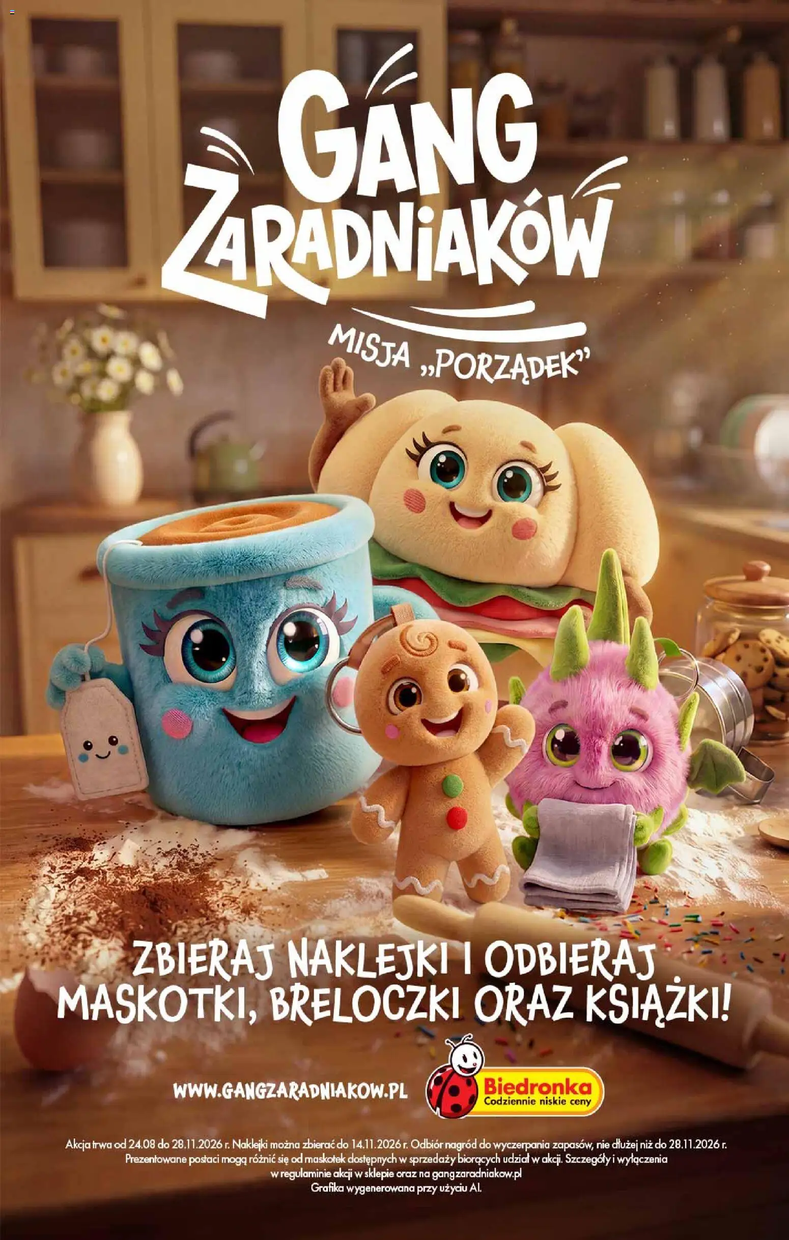 Biedronka gazetka - Gang zaradniaków od 21.09.2026 | Strona: 1 | Produkty: Książki, Naklejki