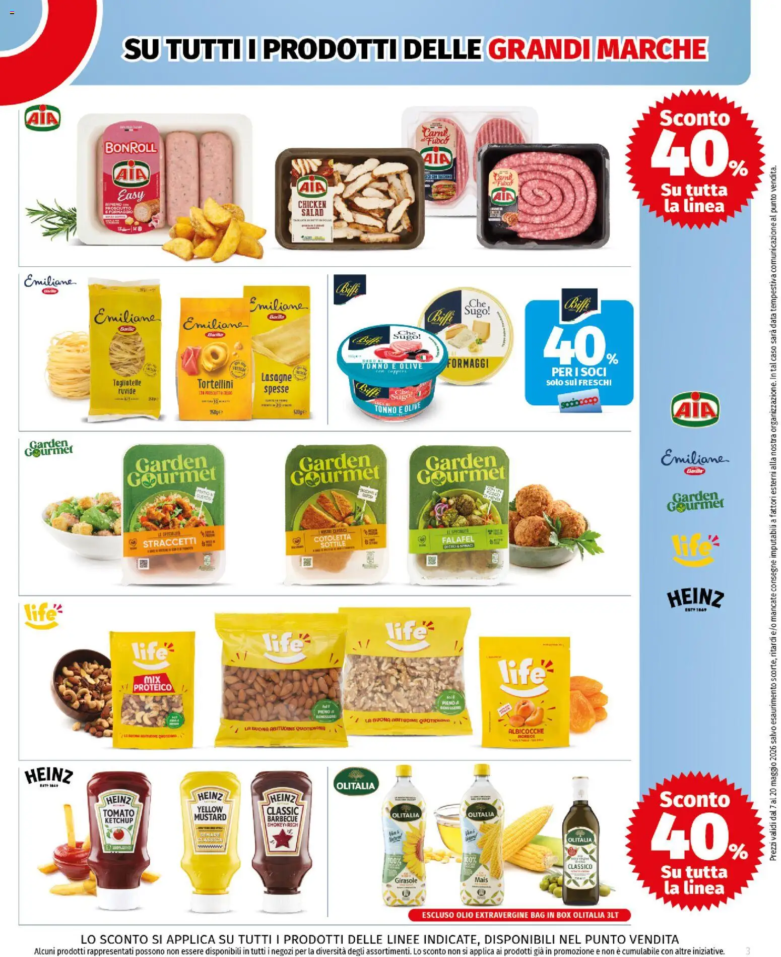 Volantino COOP del 07.05.2026 | Pagina: 3 | Prodotti: Ketchup, Data, Mais, Albicocche