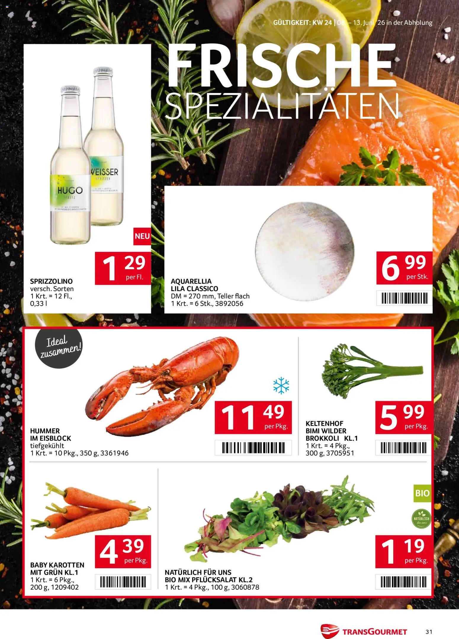 Transgourmet Flugblatt gültig ab 08.06.2026 | Seite: 31