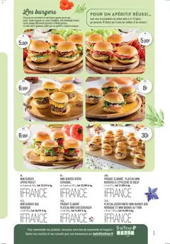 Match Supermarché - Prévisualisation de Match Supermarché - CARTE Traiteur | Meaux valide à partir de 31/03/2026 | Page: 3 | Produits: Plateau, Thon, Mini burgers