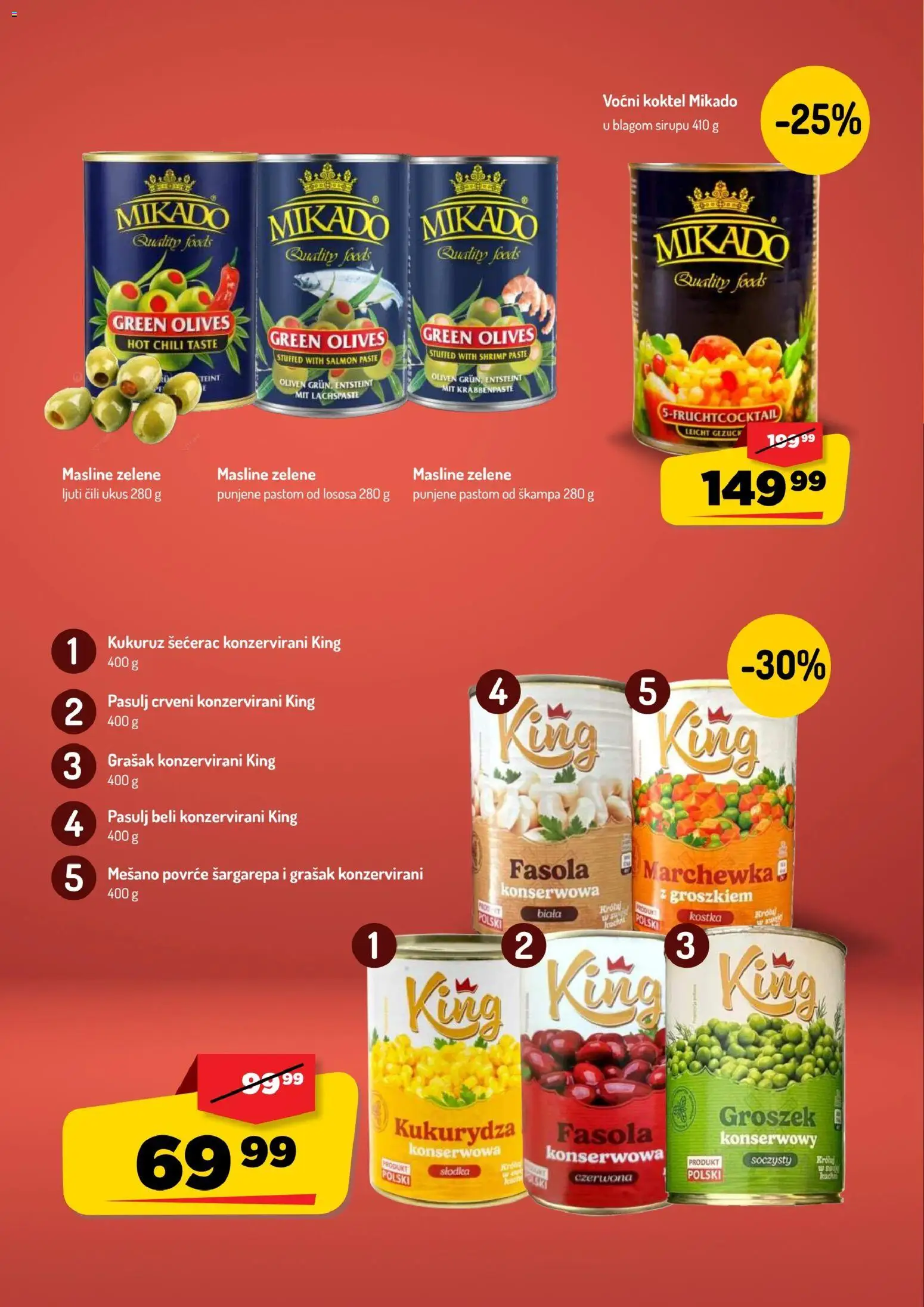 Aman katalog - važi od 03.08.2026 | Strana: 14 | Proizvode: Pasulj, Masline, Grašak, Kukuruz